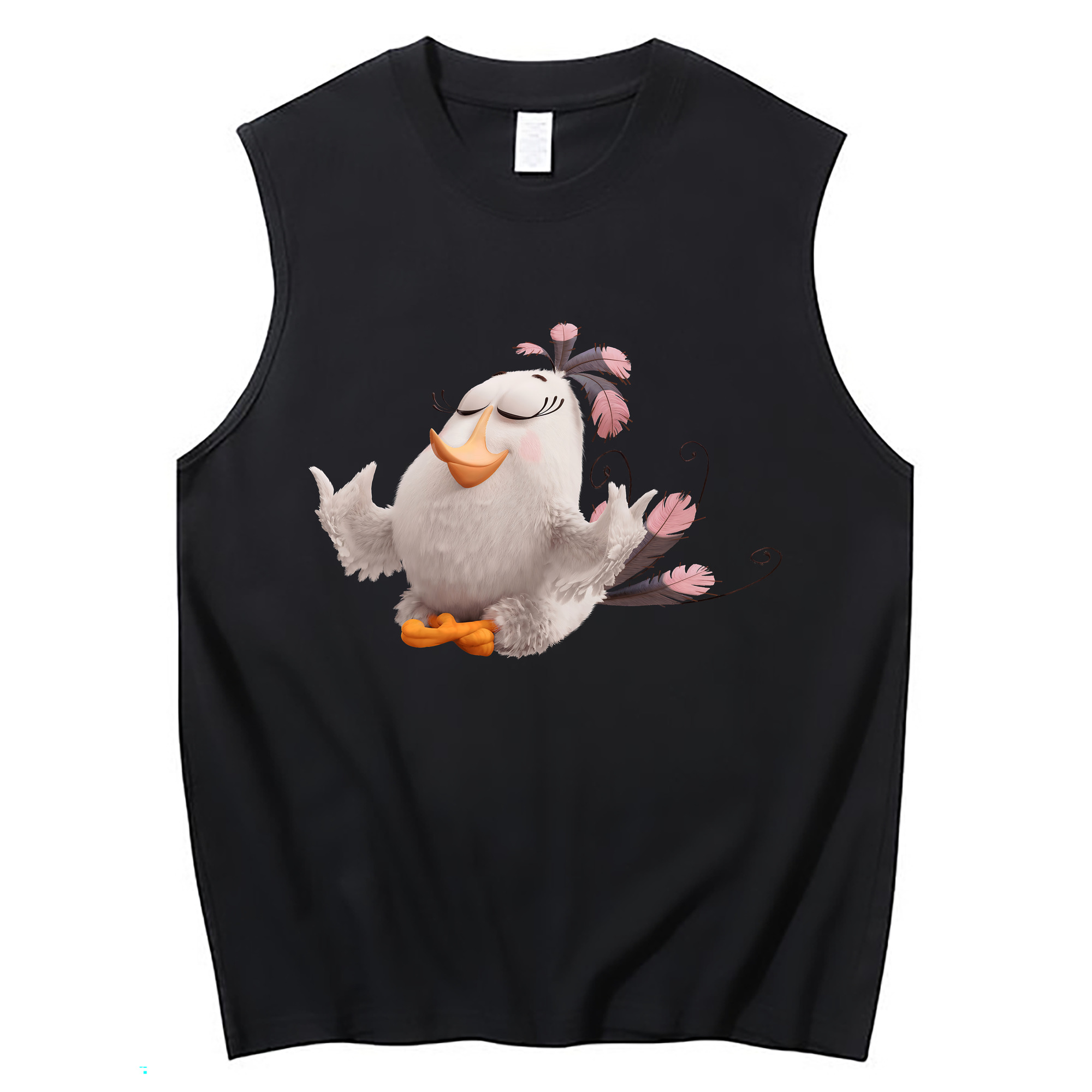 （画像用） Angry Birds アングリーバード コットン100％タンクトップ（フロントプリント）