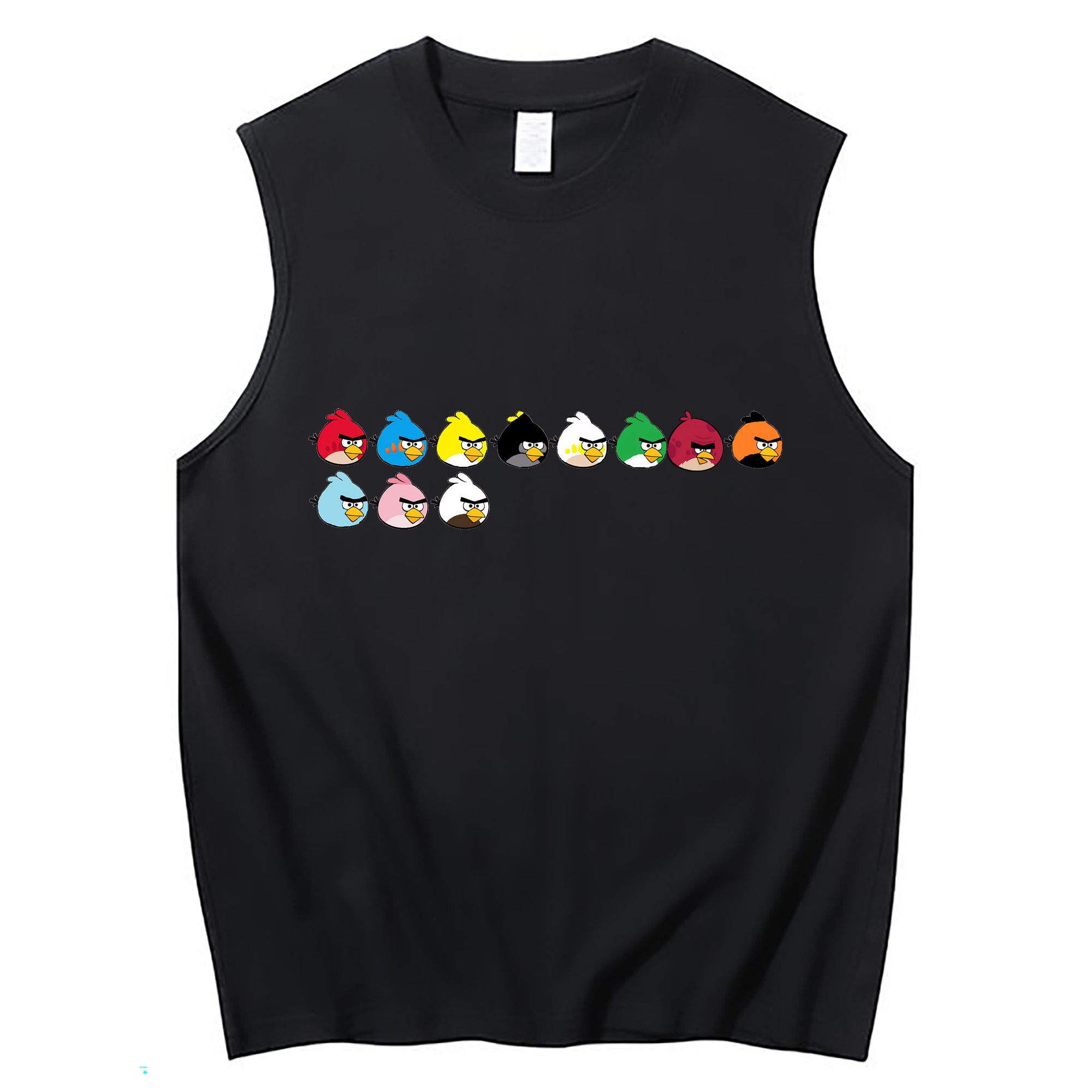 （画像用） Angry Birds アングリーバード コットン100％タンクトップ（フロントプリント）