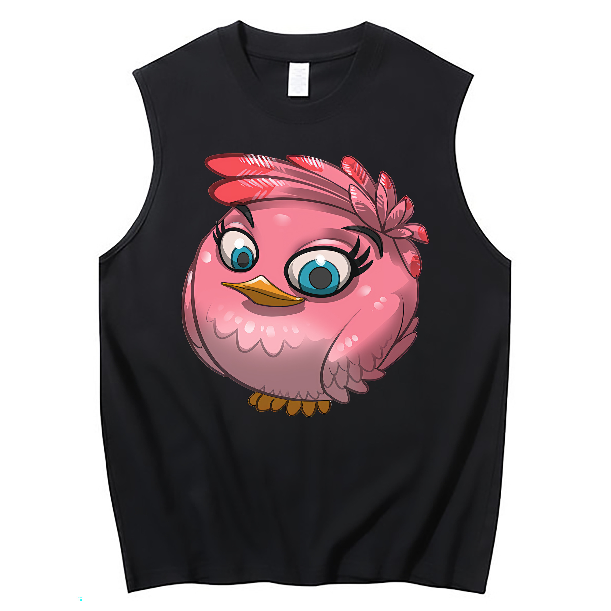 （画像用） Angry Birds アングリーバード コットン100％タンクトップ（フロントプリント）