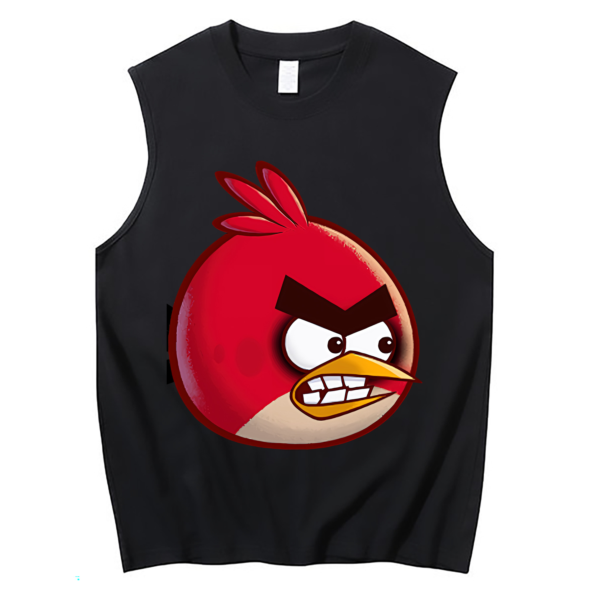 （画像用） Angry Birds アングリーバード コットン100％タンクトップ（フロントプリント）