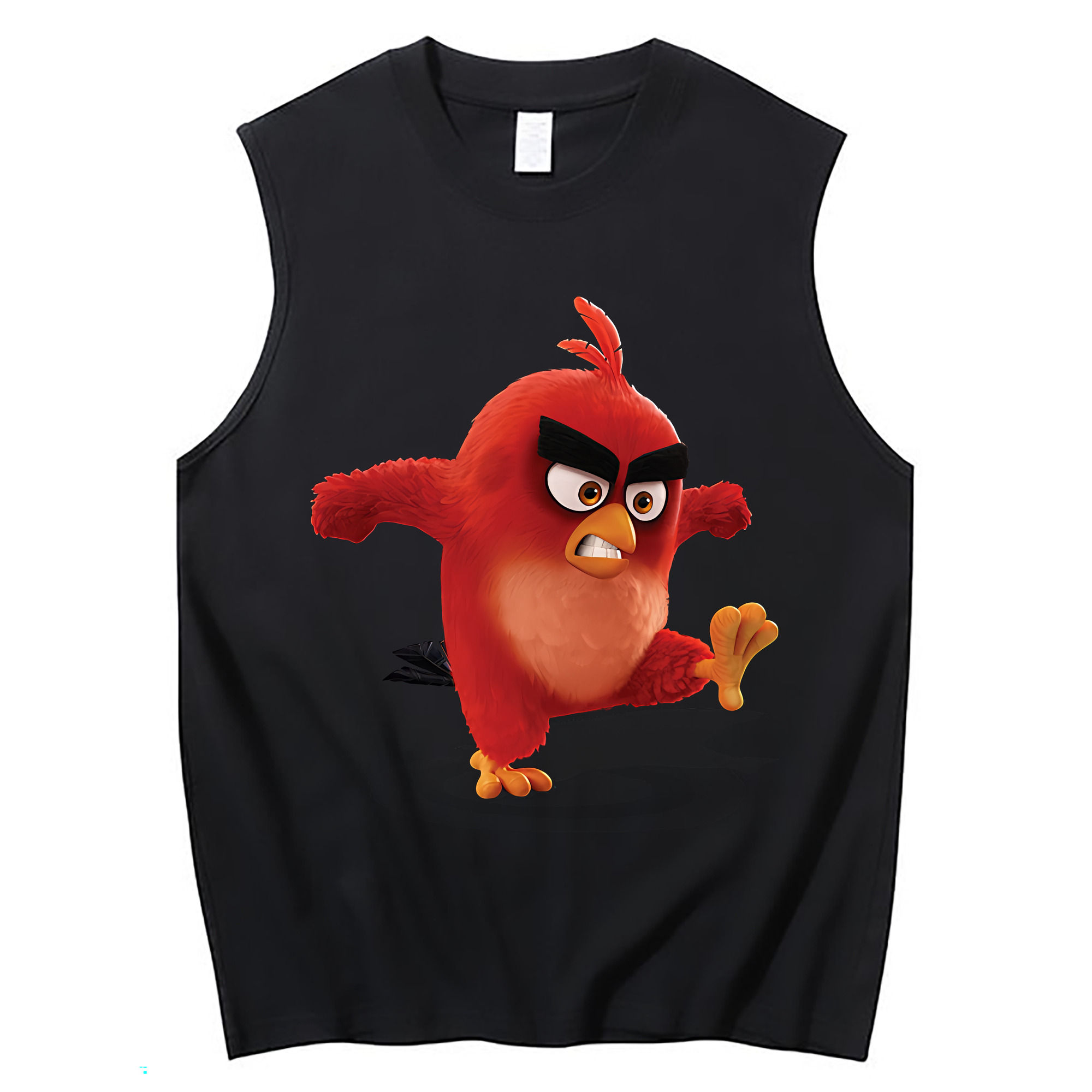 （画像用） Angry Birds アングリーバード コットン100％タンクトップ（フロントプリント）