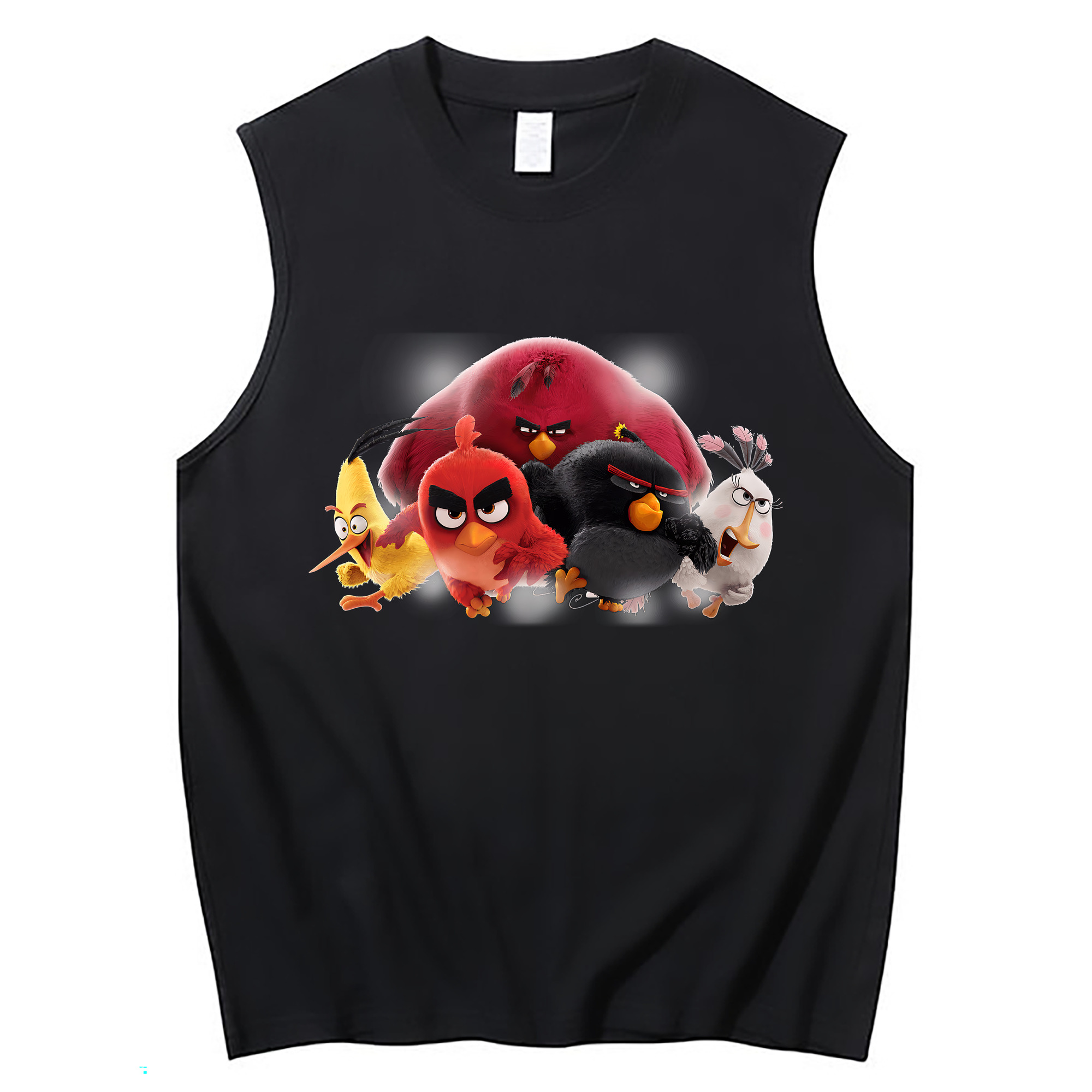 （画像用） Angry Birds アングリーバード コットン100％タンクトップ（フロントプリント）