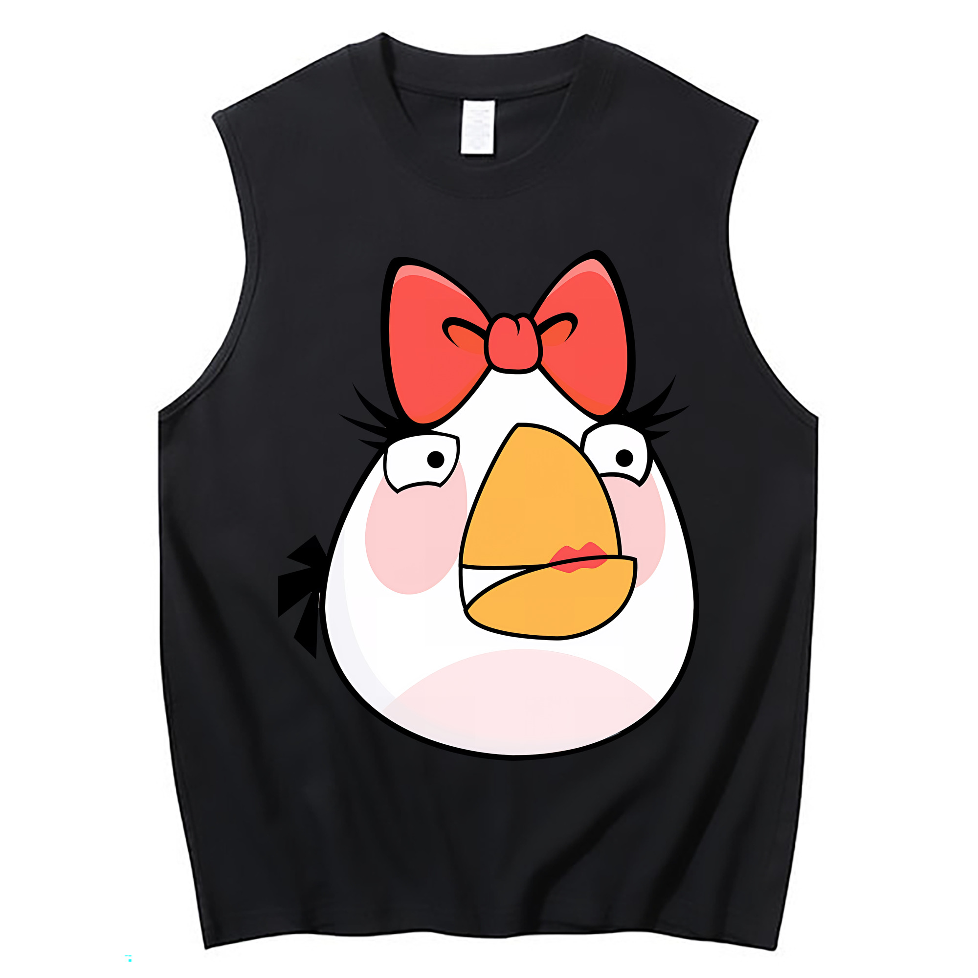 （画像用） Angry Birds アングリーバード コットン100％タンクトップ（フロントプリント）