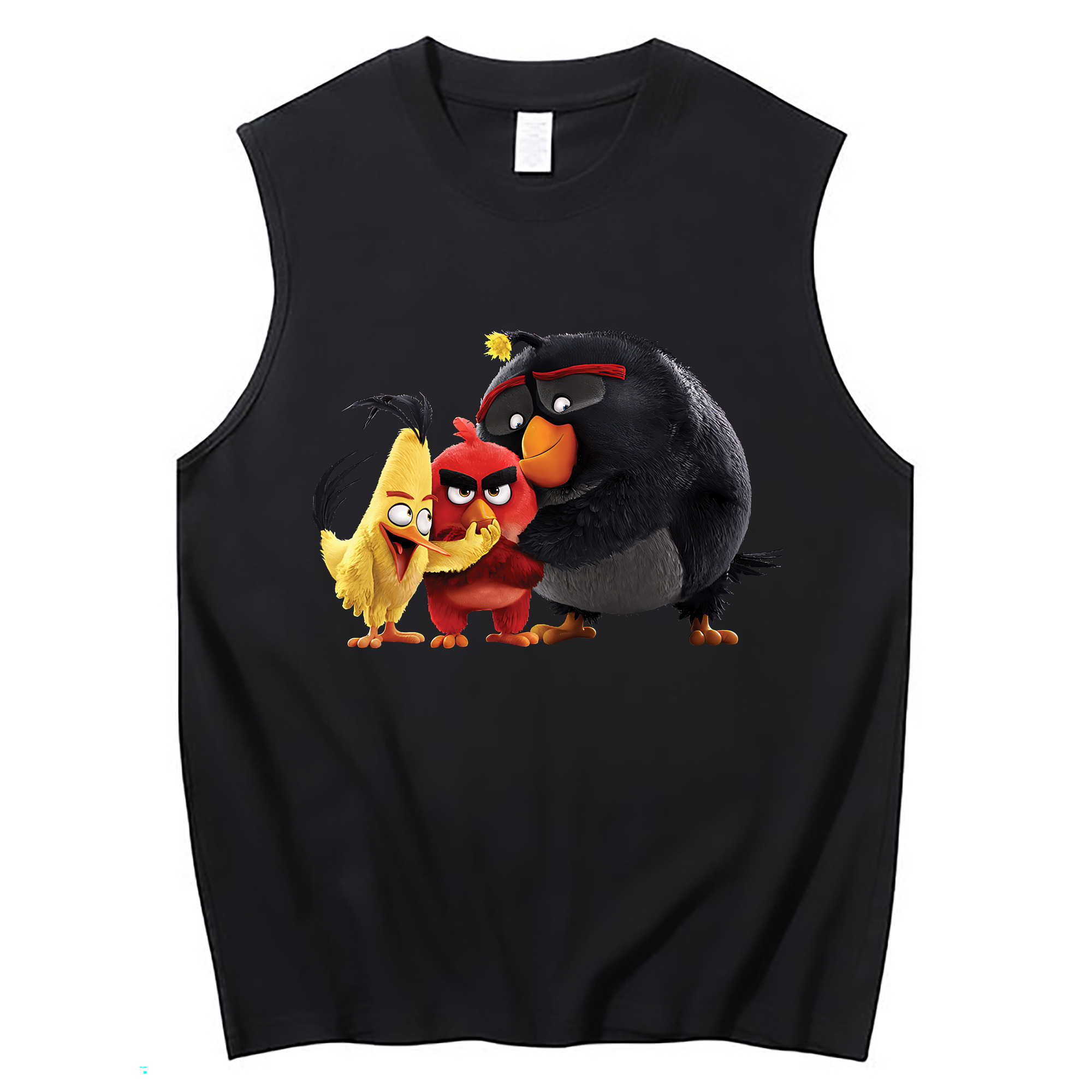 （画像用） Angry Birds アングリーバード コットン100％タンクトップ（フロントプリント）