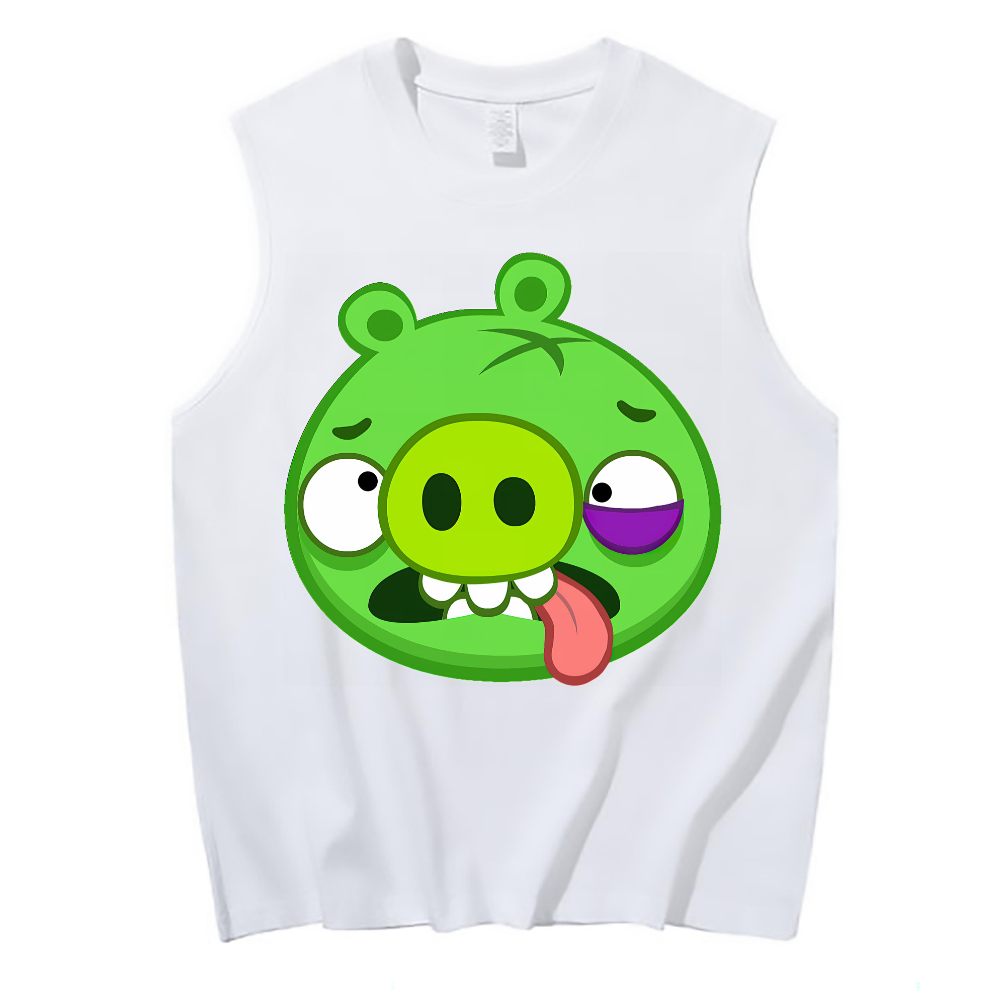 （画像用） Angry Birds アングリーバード コットン100％タンクトップ（フロントプリント）