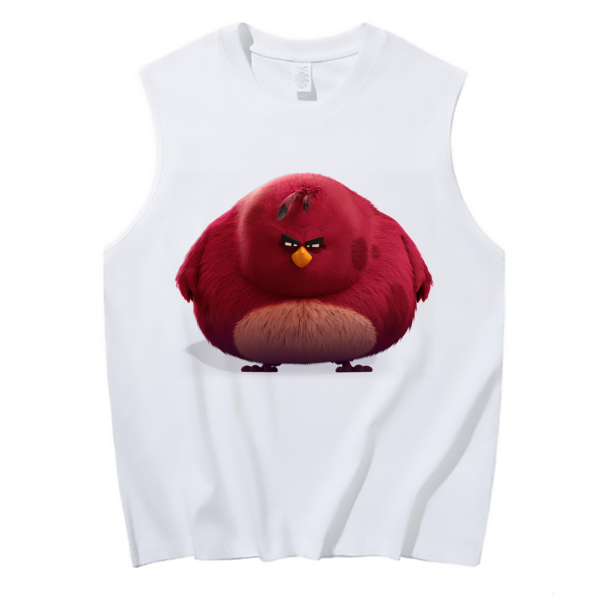 （画像用） Angry Birds アングリーバード コットン100％タンクトップ（フロントプリント）
