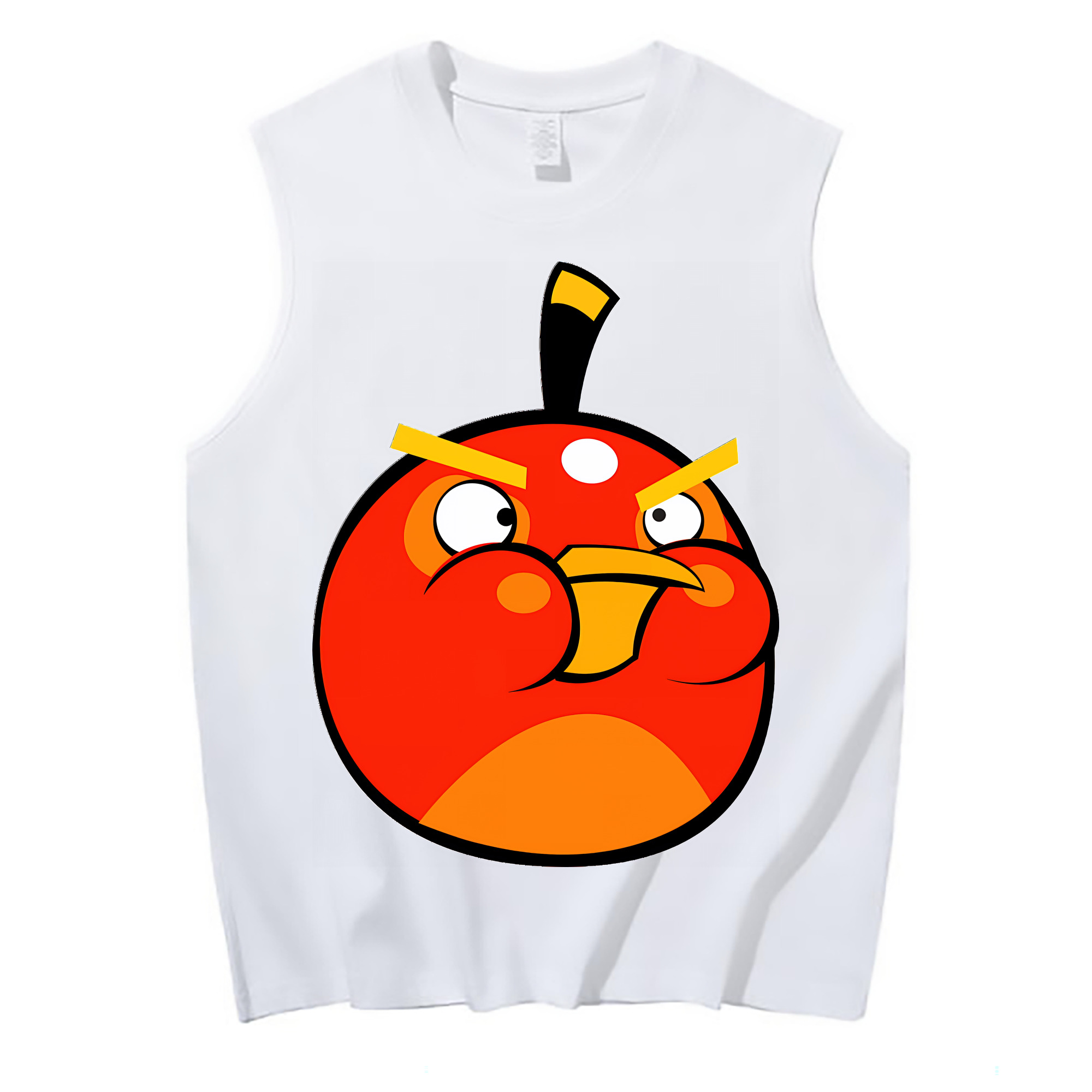 （画像用） Angry Birds アングリーバード コットン100％タンクトップ（フロントプリント）