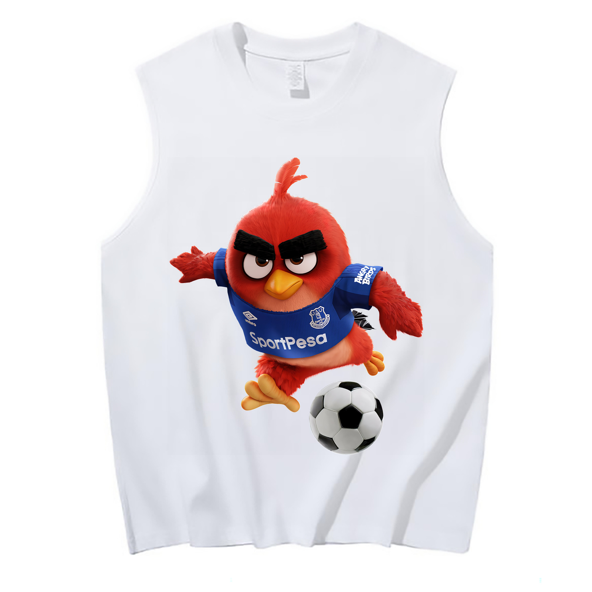 （画像用） Angry Birds アングリーバード コットン100％タンクトップ（フロントプリント）