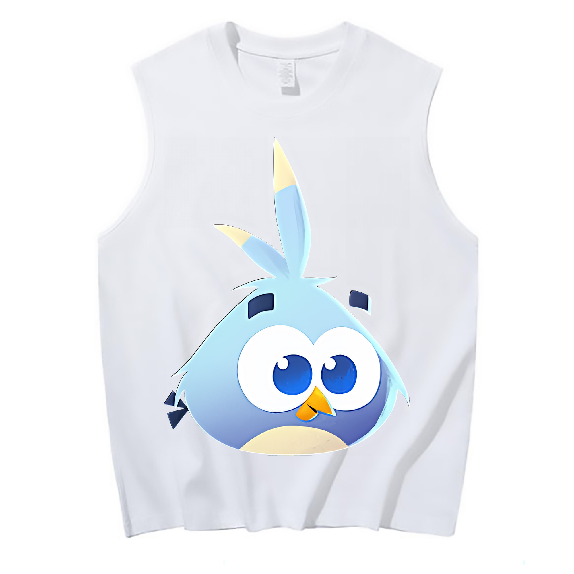 （画像用） Angry Birds アングリーバード コットン100％タンクトップ（フロントプリント）