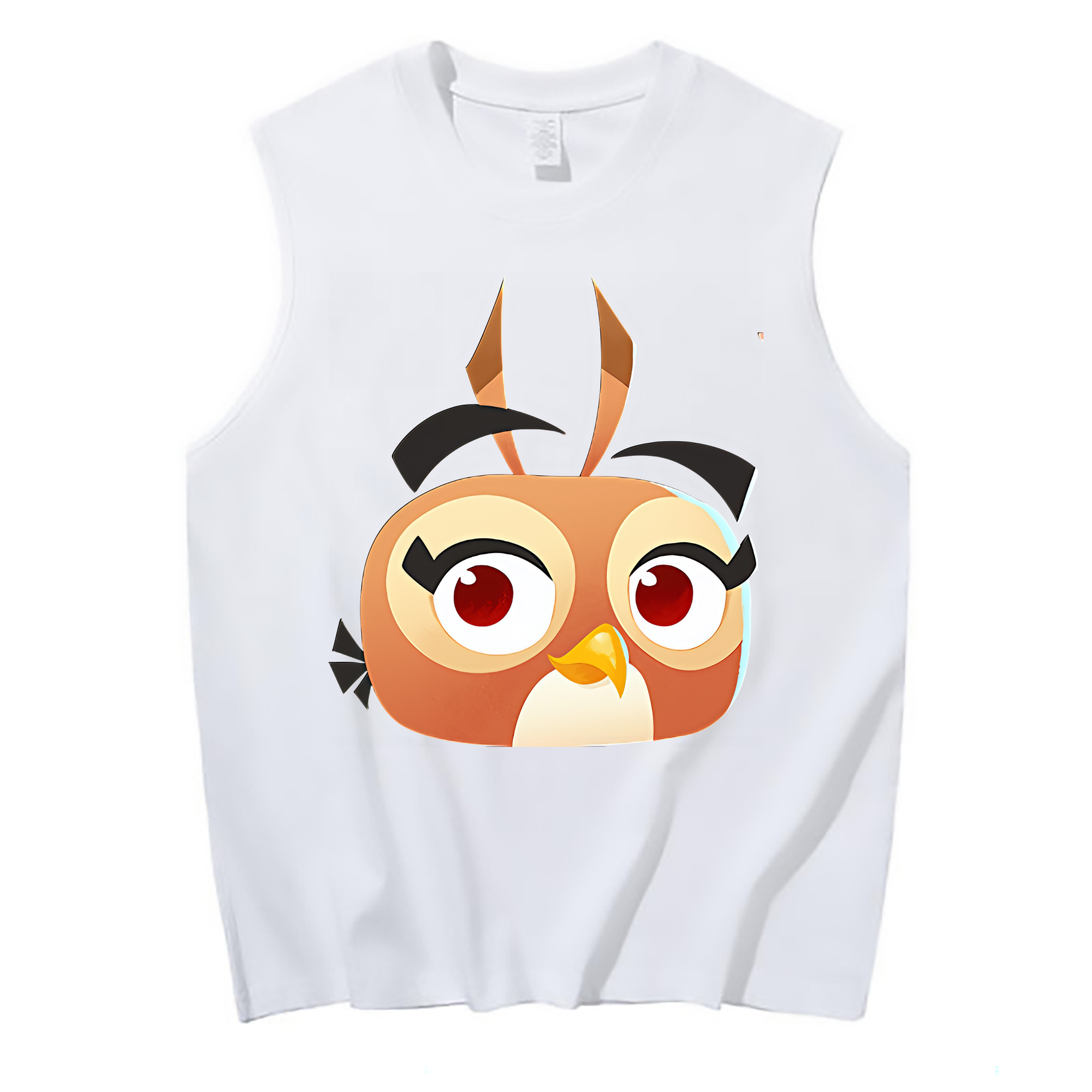 （画像用） Angry Birds アングリーバード コットン100％タンクトップ（フロントプリント）