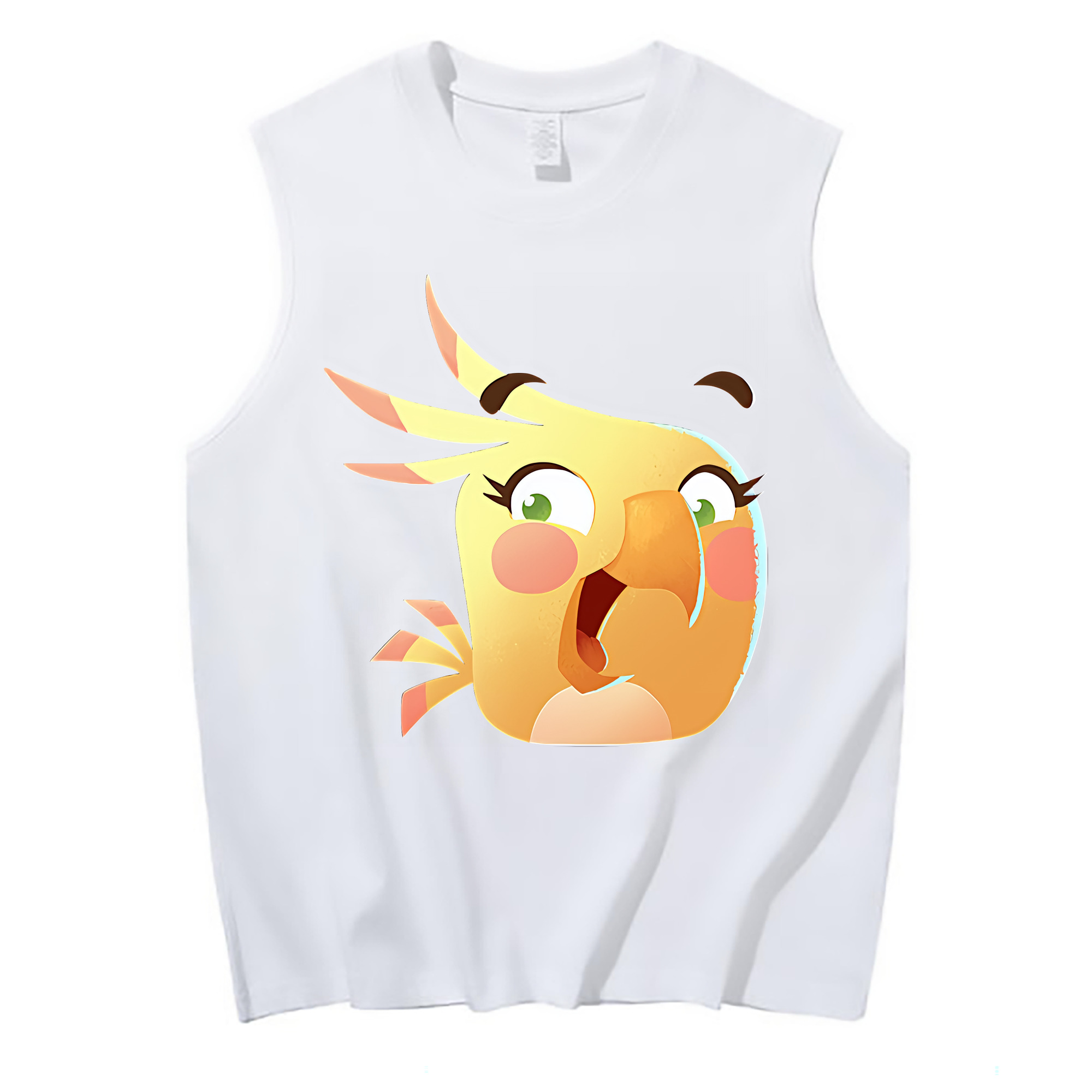 （画像用） Angry Birds アングリーバード コットン100％タンクトップ（フロントプリント）