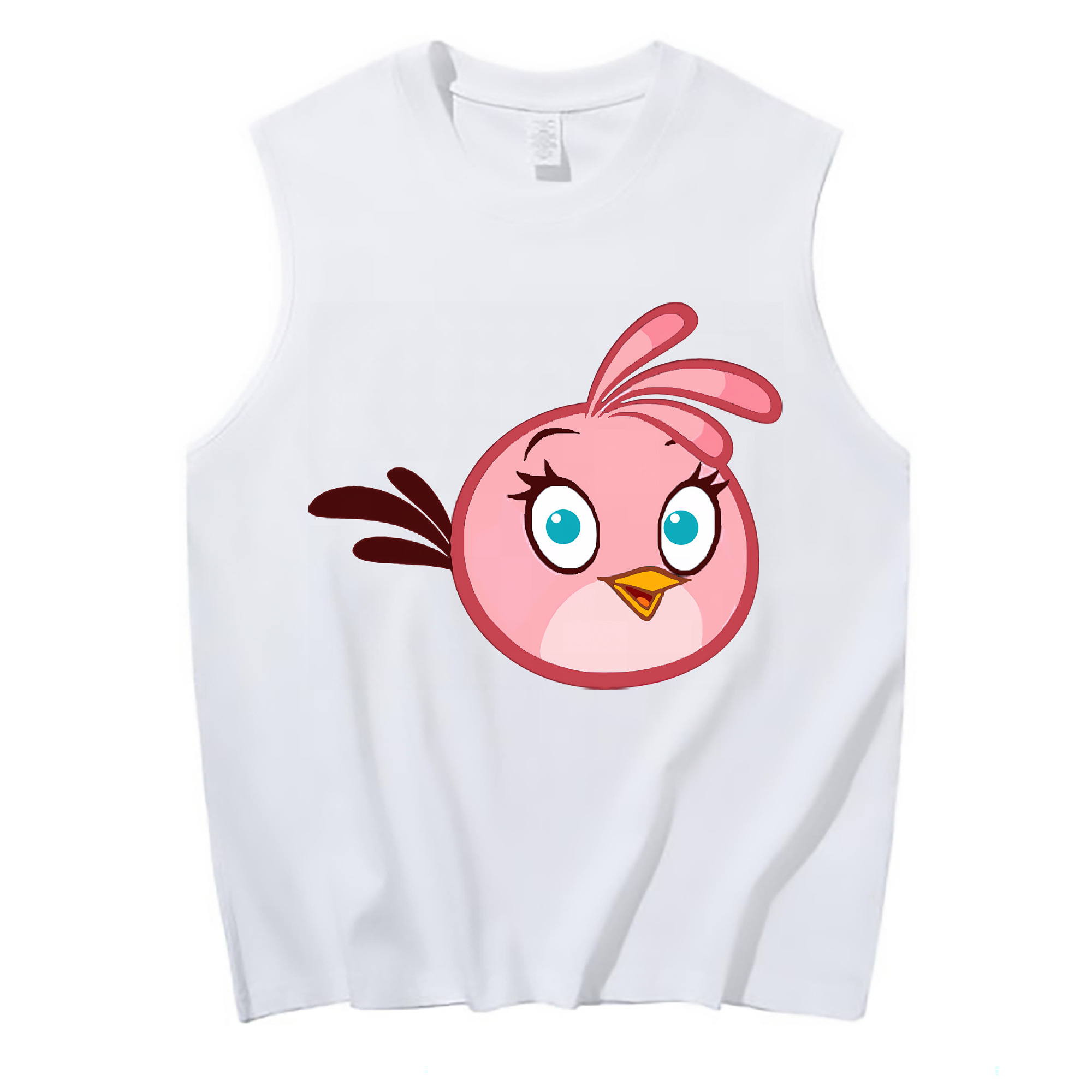 （画像用） Angry Birds アングリーバード コットン100％タンクトップ（フロントプリント）