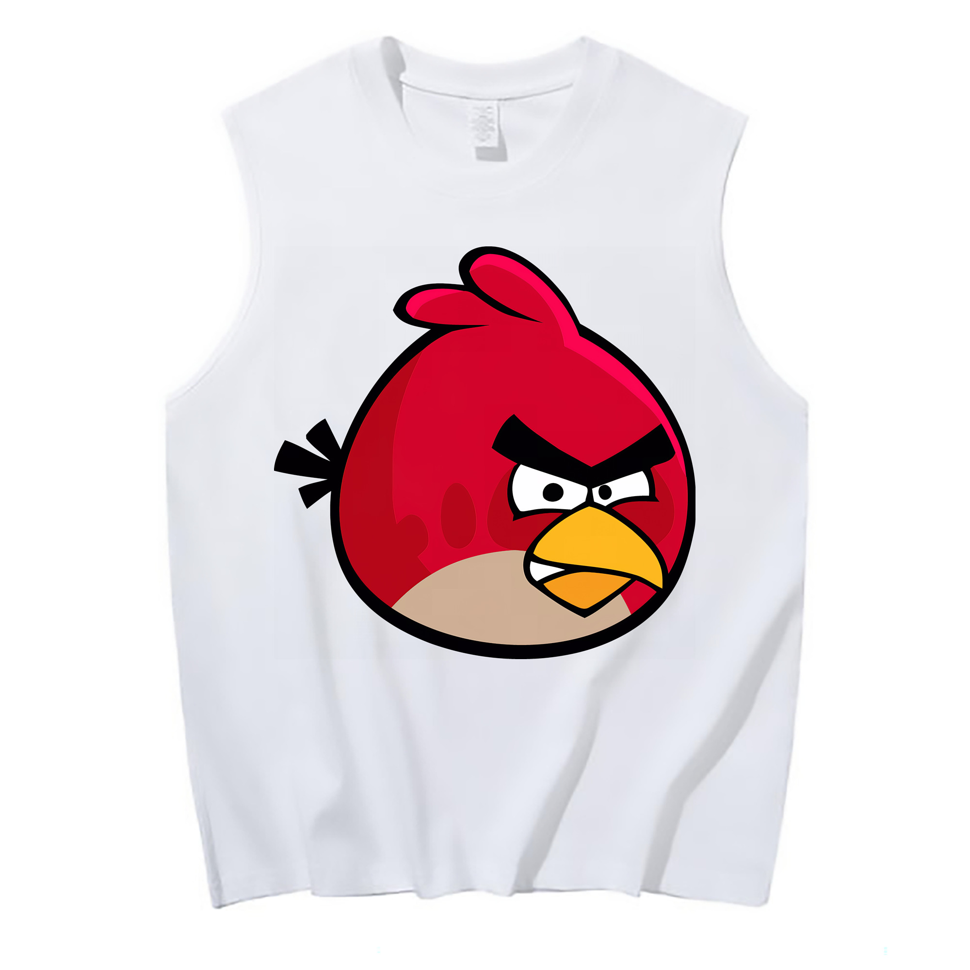 （画像用） Angry Birds アングリーバード コットン100％タンクトップ（フロントプリント）