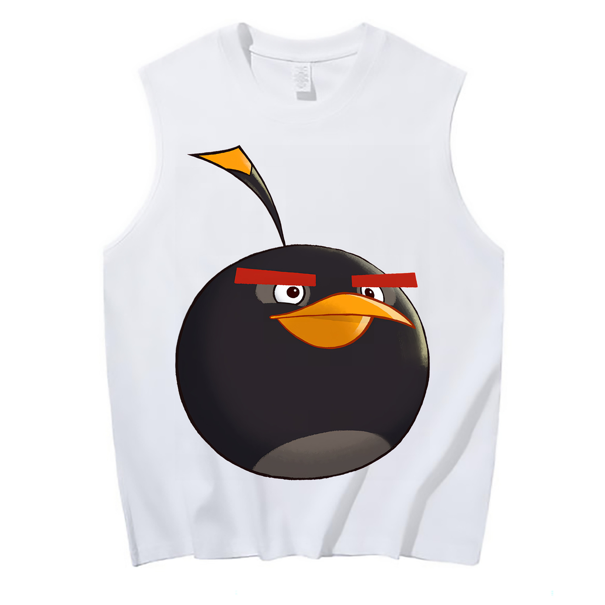 （画像用） Angry Birds アングリーバード コットン100％タンクトップ（フロントプリント）