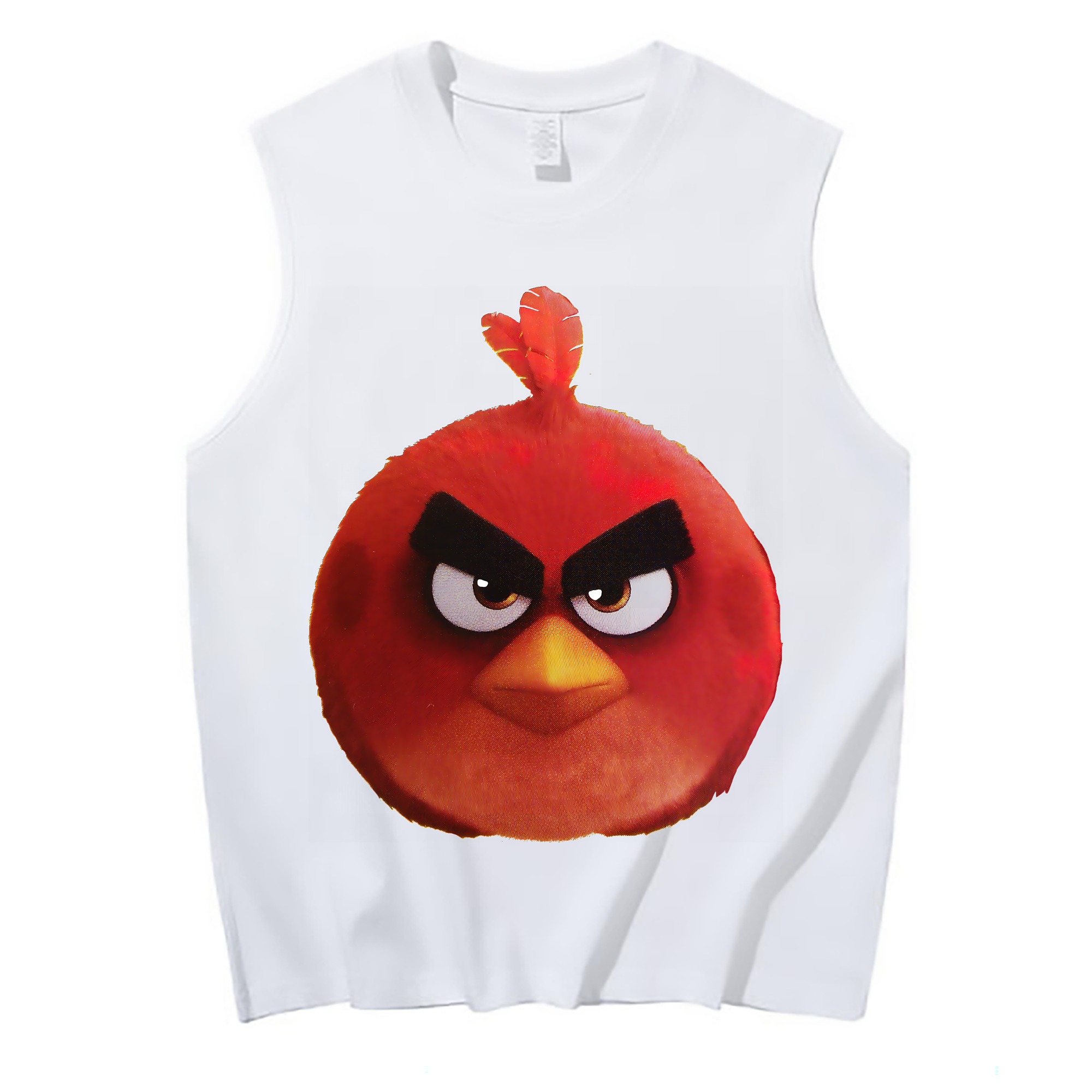 （画像用） Angry Birds アングリーバード コットン100％タンクトップ（フロントプリント）