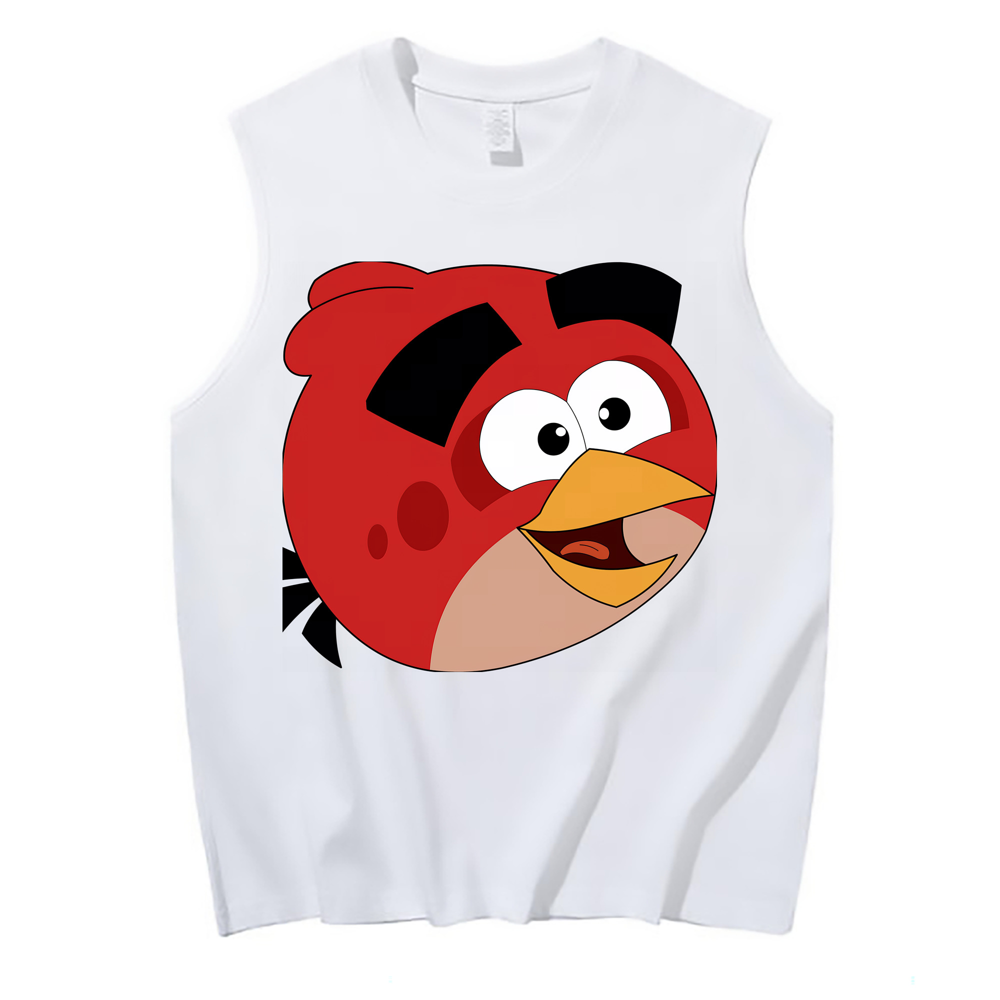 （画像用） Angry Birds アングリーバード コットン100％タンクトップ（フロントプリント）
