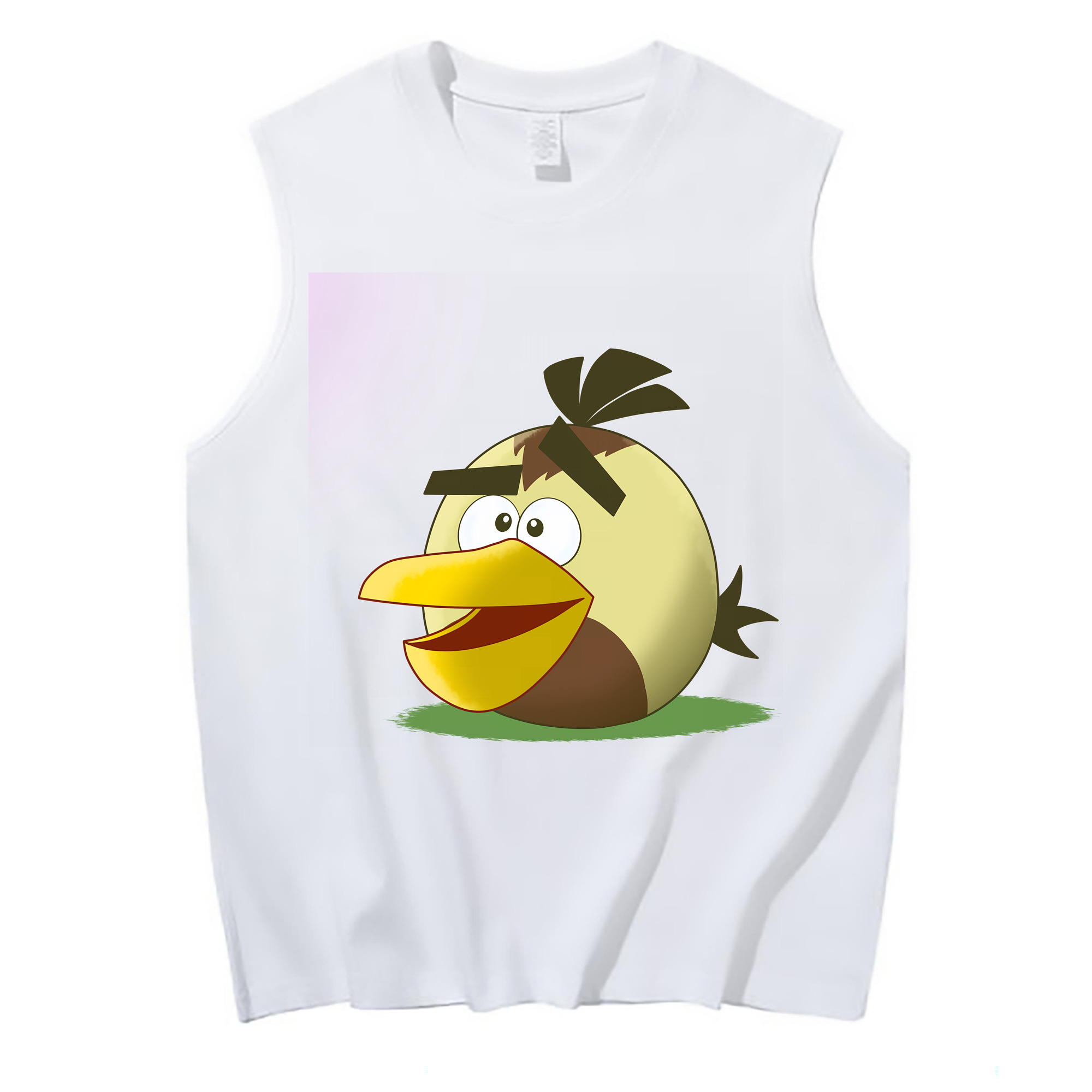 （画像用） Angry Birds アングリーバード コットン100％タンクトップ（フロントプリント）