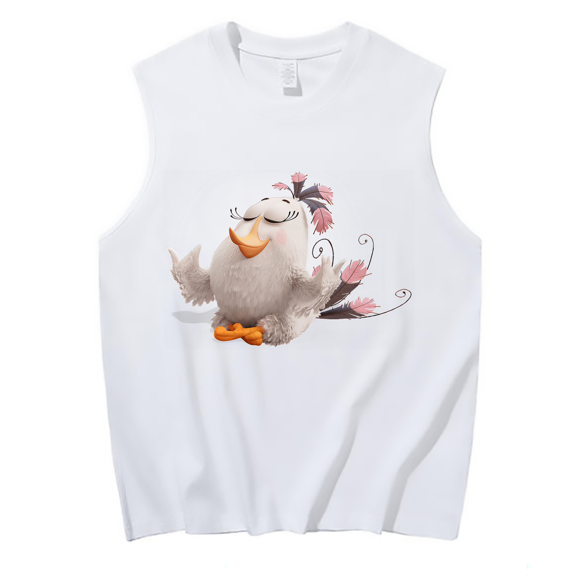 （画像用） Angry Birds アングリーバード コットン100％タンクトップ（フロントプリント）