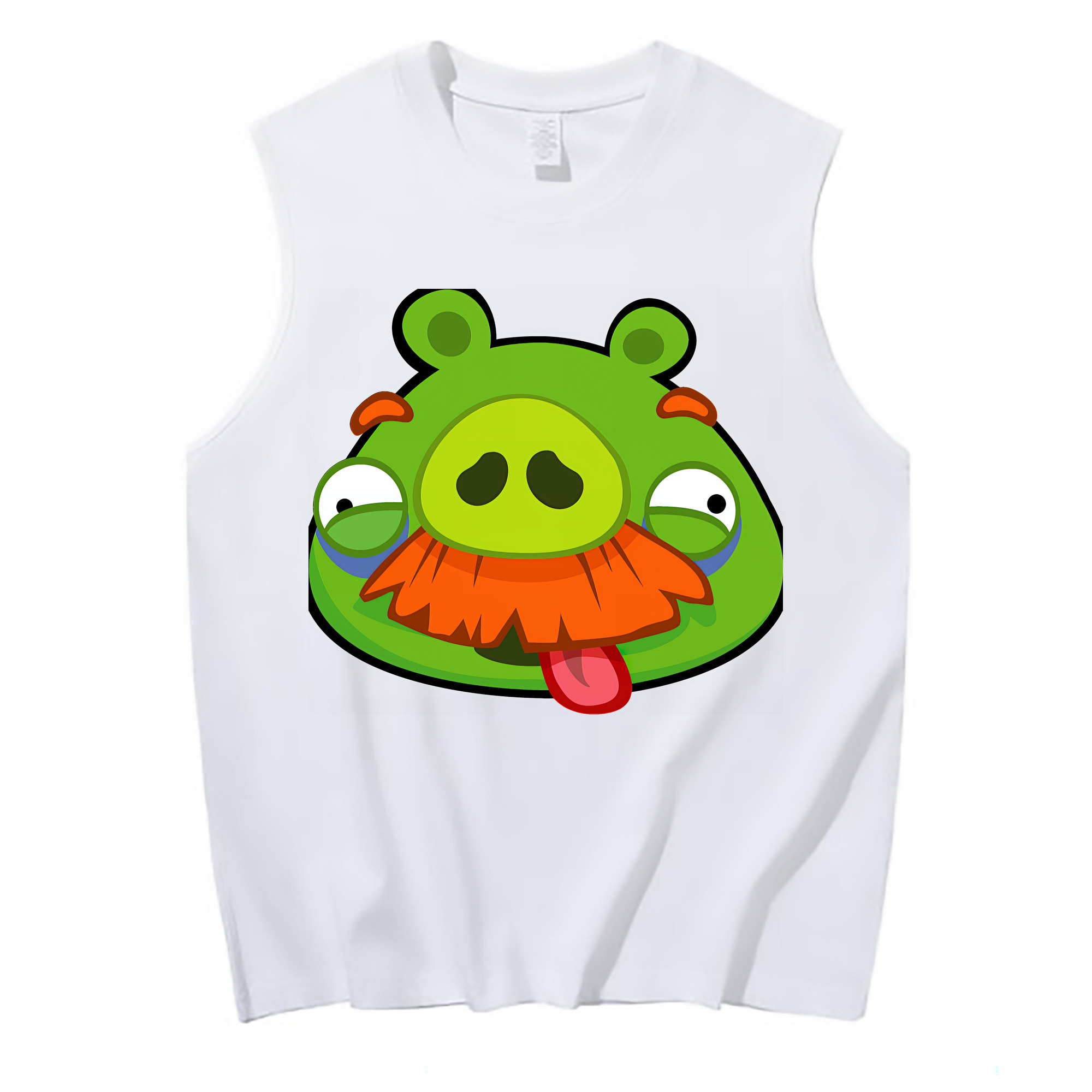 （画像用） Angry Birds アングリーバード コットン100％タンクトップ（フロントプリント）