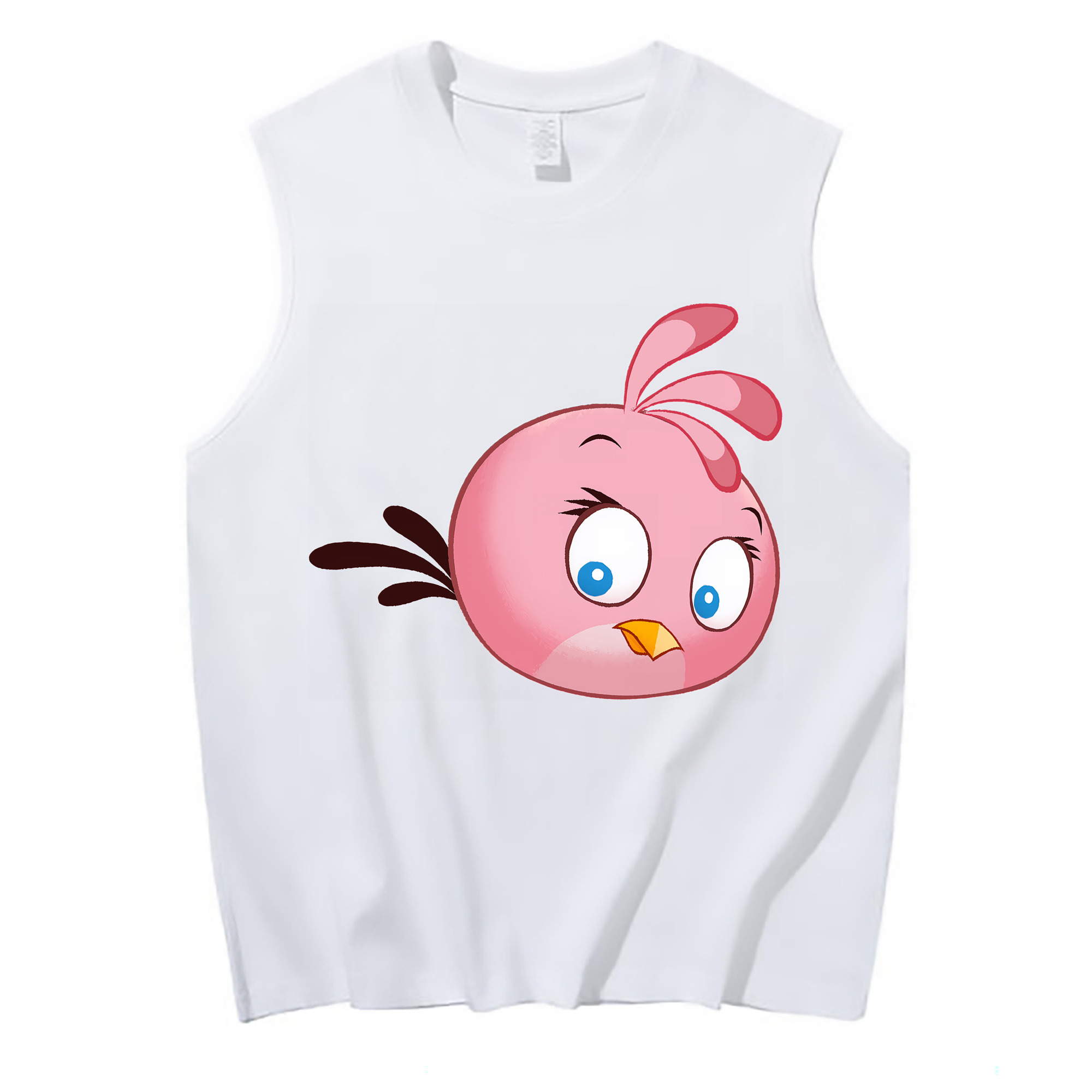 （画像用） Angry Birds アングリーバード コットン100％タンクトップ（フロントプリント）