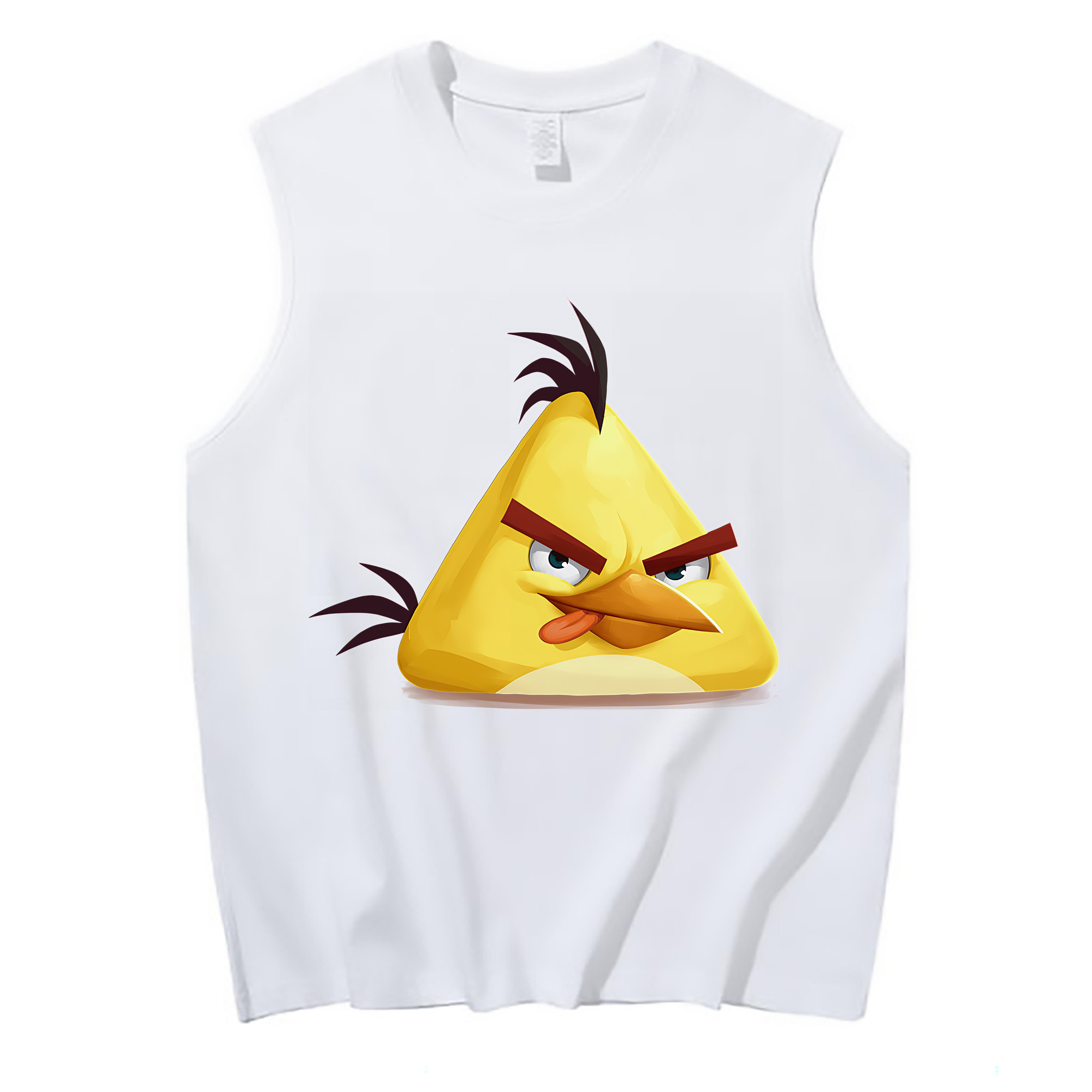 （画像用） Angry Birds アングリーバード コットン100％タンクトップ（フロントプリント）