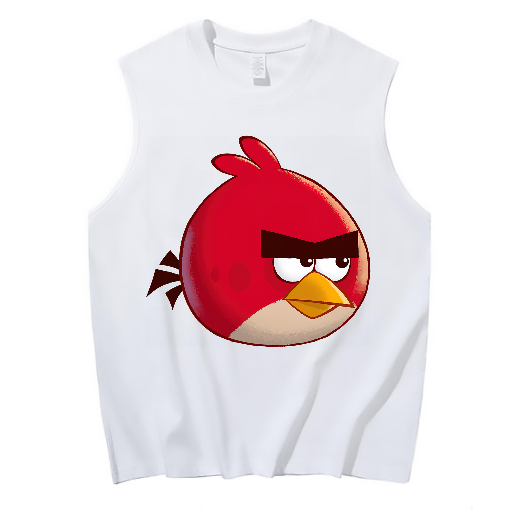 （画像用） Angry Birds アングリーバード コットン100％タンクトップ（フロントプリント）