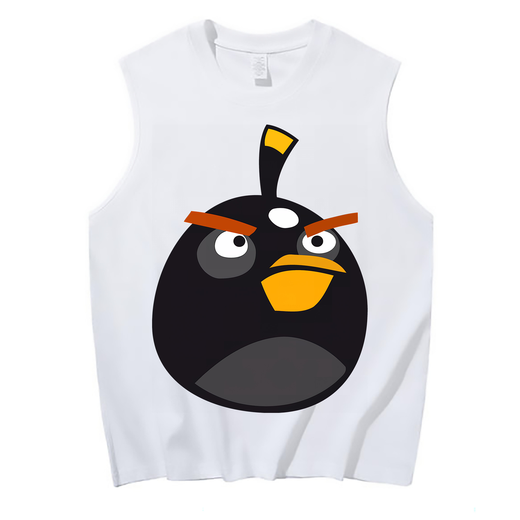 （画像用） Angry Birds アングリーバード コットン100％タンクトップ（フロントプリント）