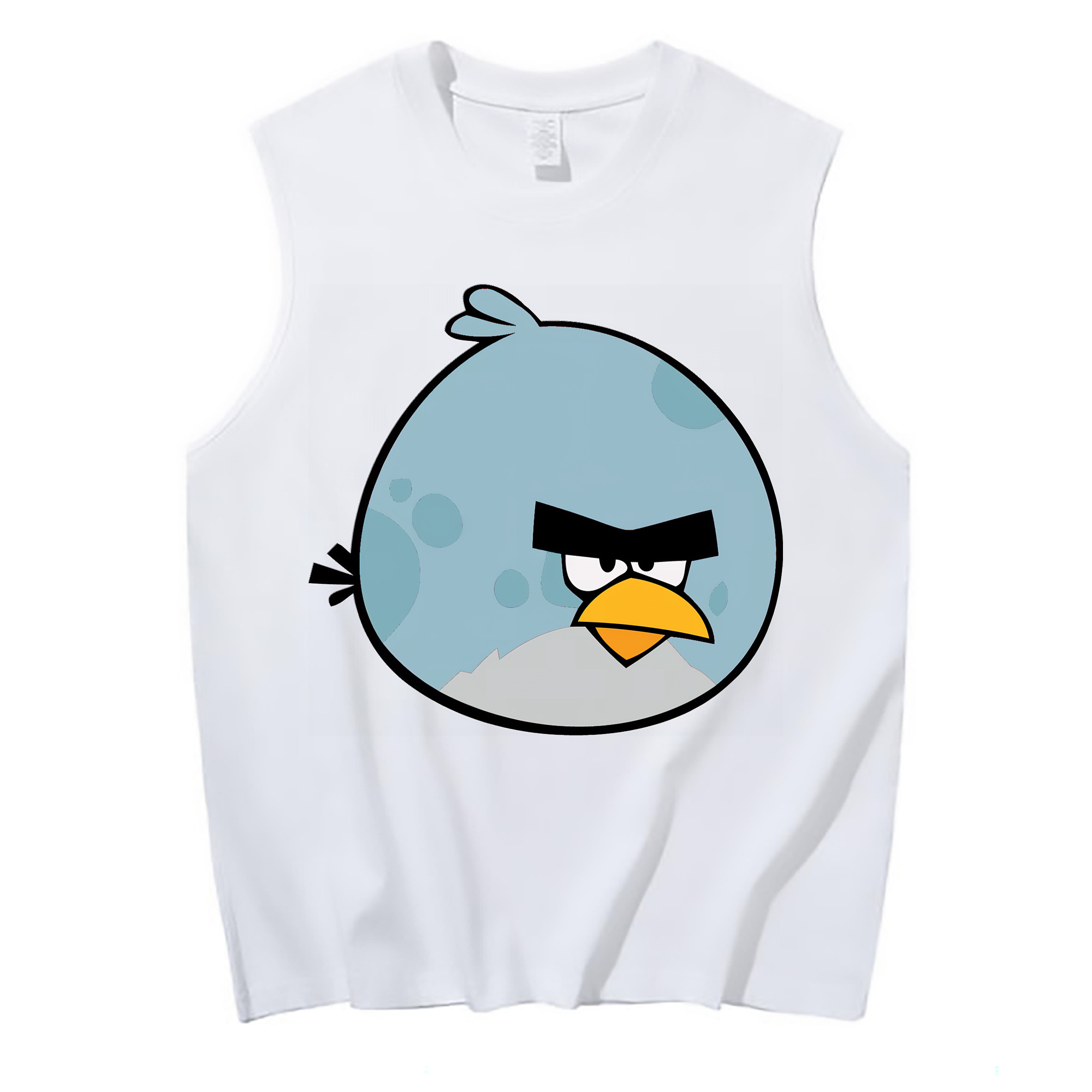 （画像用） Angry Birds アングリーバード コットン100％タンクトップ（フロントプリント）