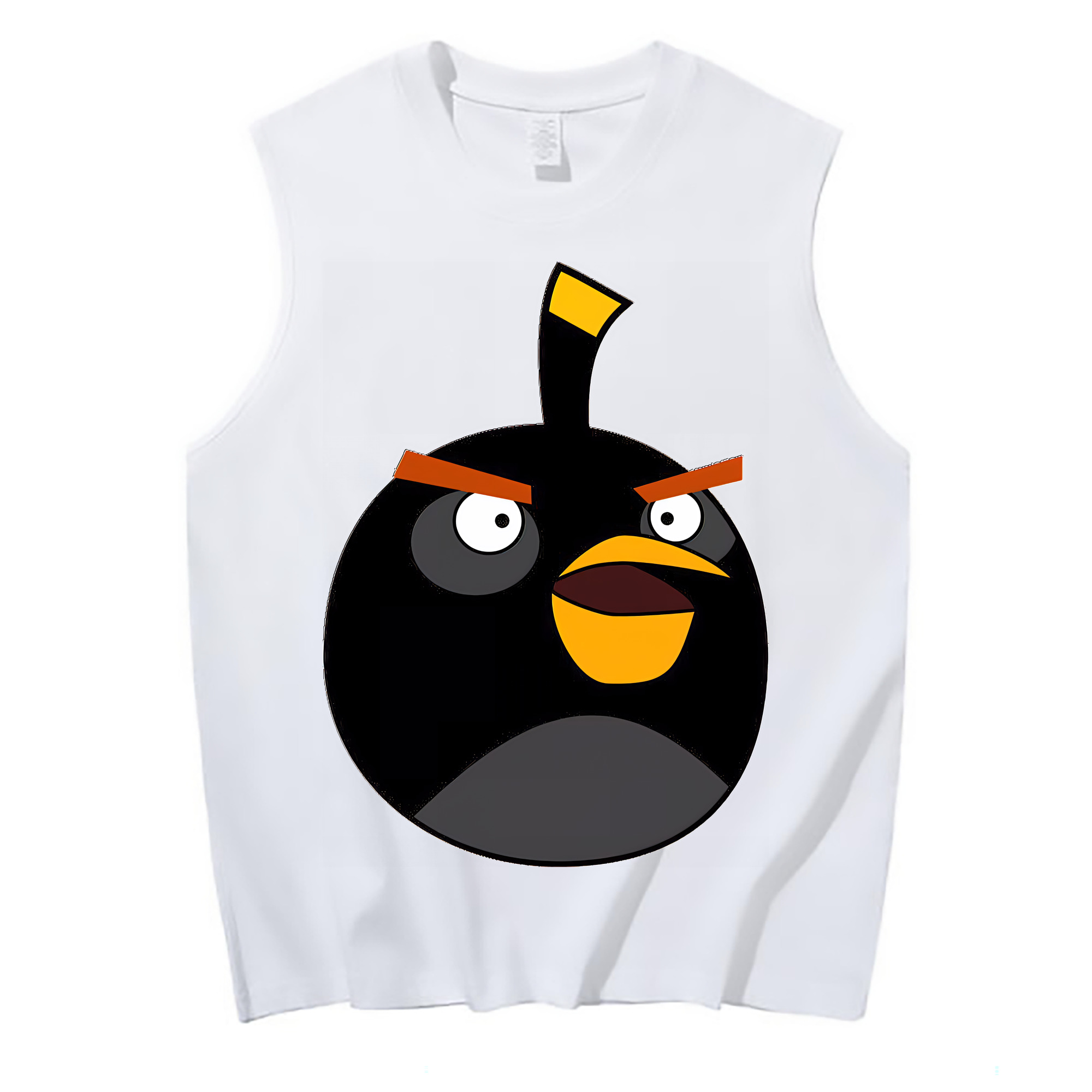 （画像用） Angry Birds アングリーバード コットン100％タンクトップ（フロントプリント）