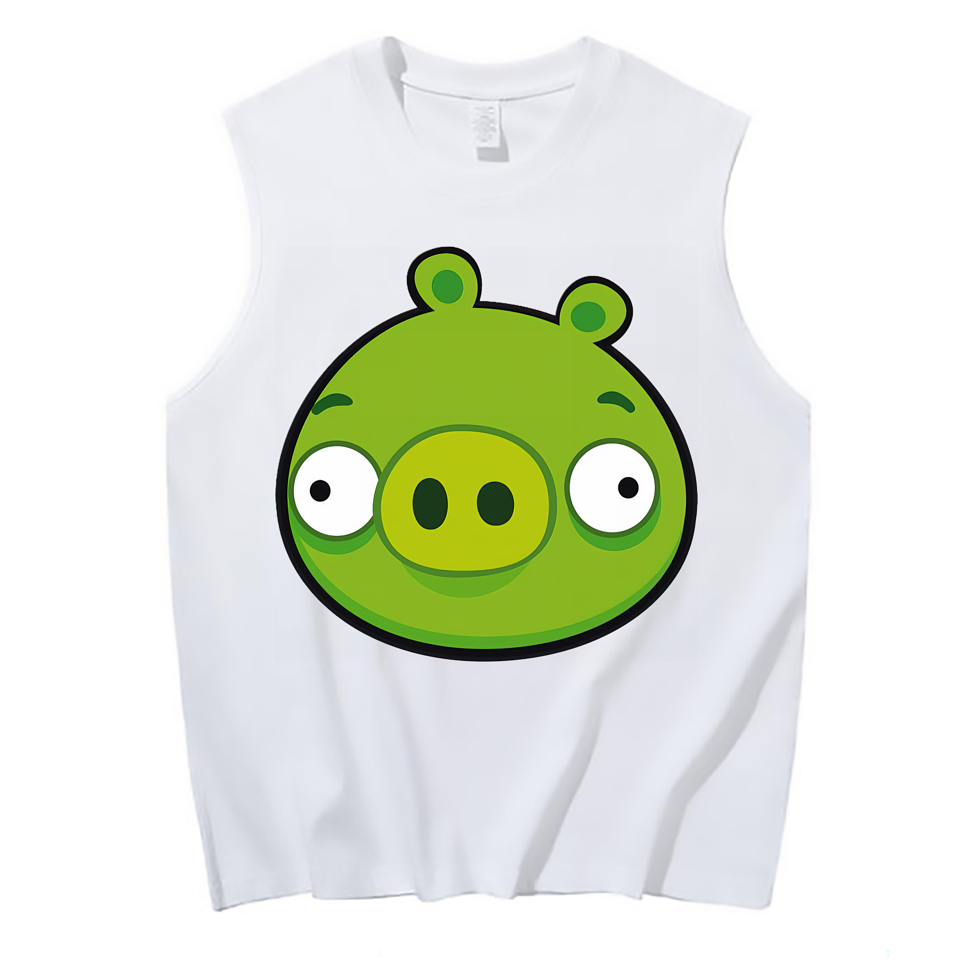 （画像用） Angry Birds アングリーバード コットン100％タンクトップ（フロントプリント）