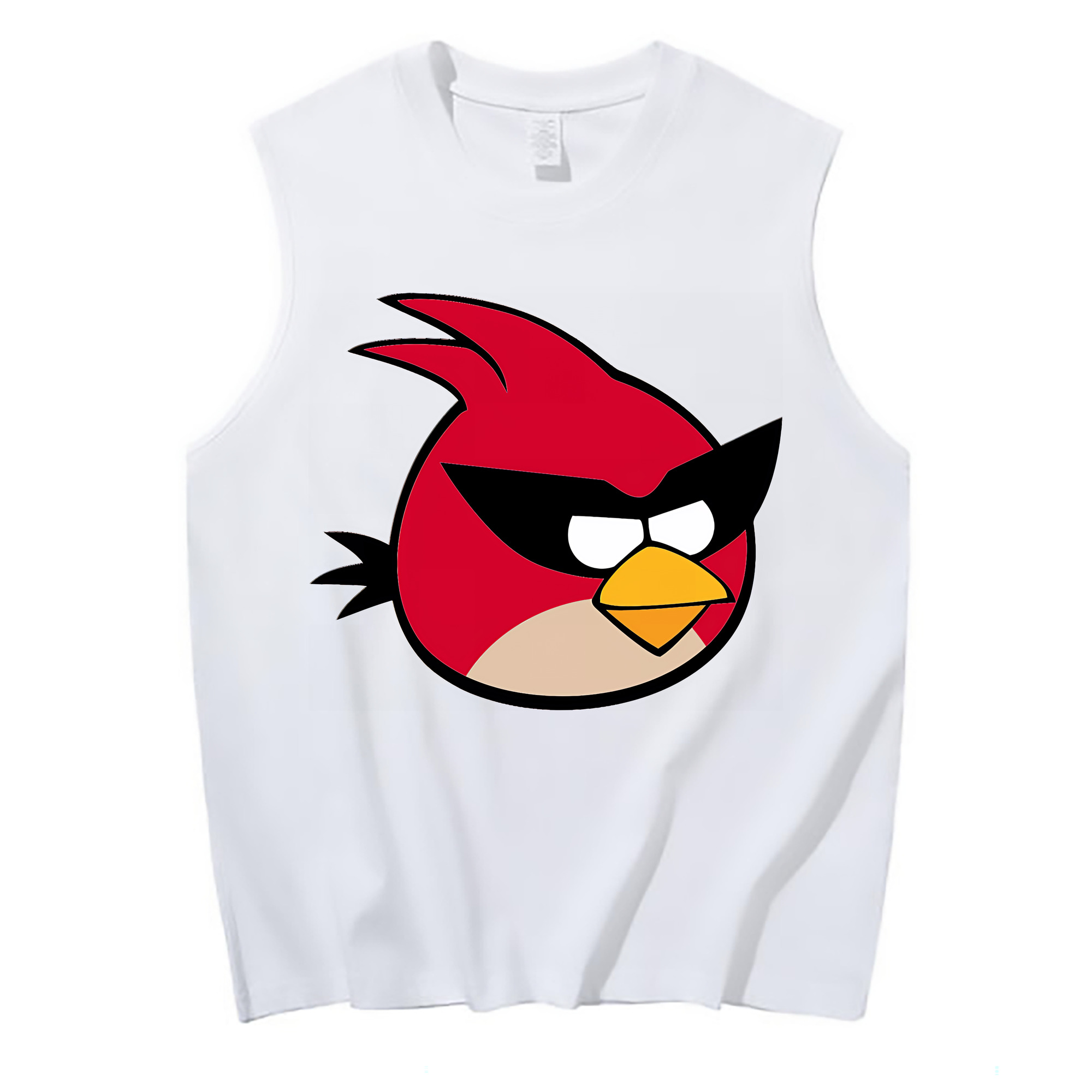 （画像用） Angry Birds アングリーバード コットン100％タンクトップ（フロントプリント）