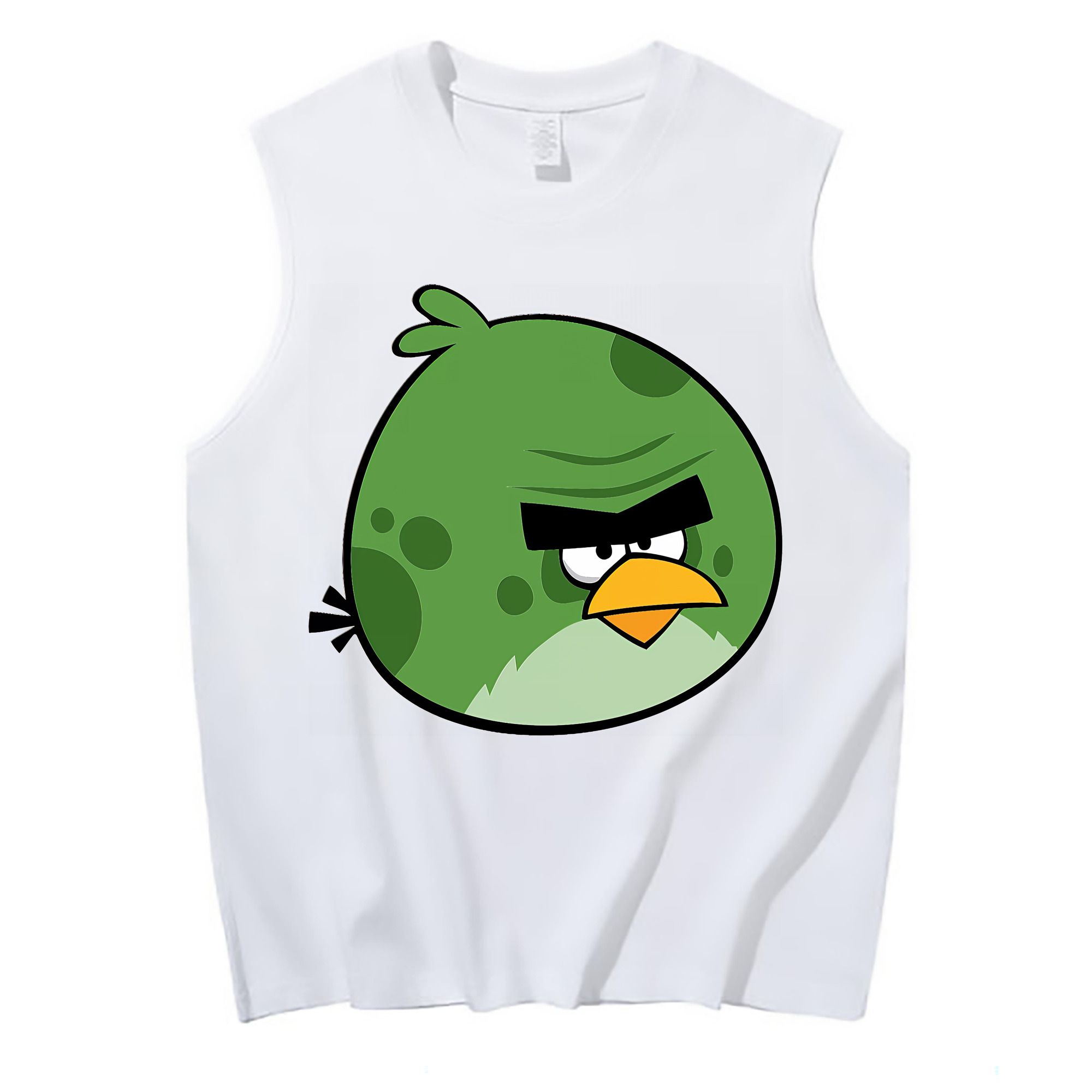 （画像用） Angry Birds アングリーバード コットン100％タンクトップ（フロントプリント）