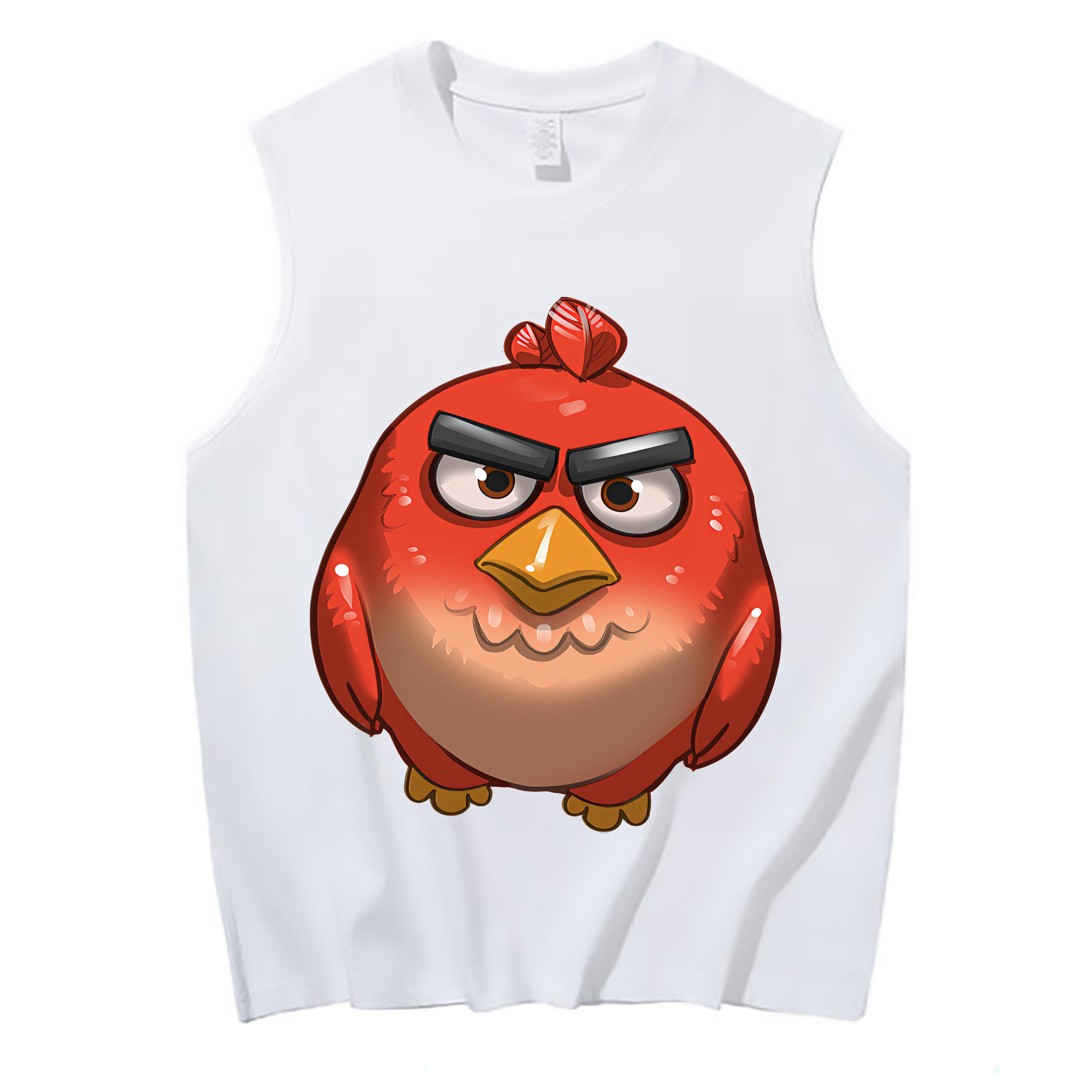 （画像用） Angry Birds アングリーバード コットン100％タンクトップ（フロントプリント）