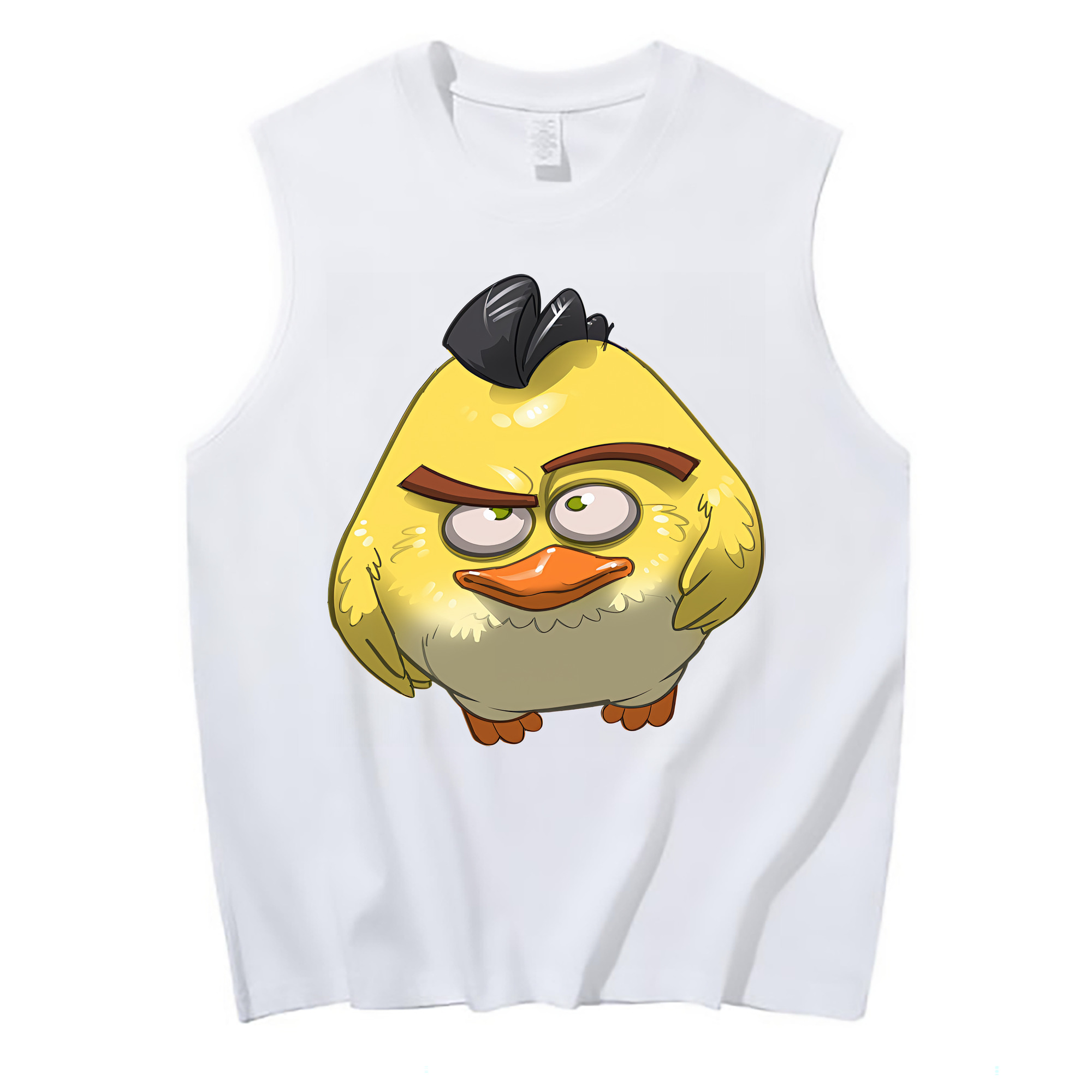 （画像用） Angry Birds アングリーバード コットン100％タンクトップ（フロントプリント）