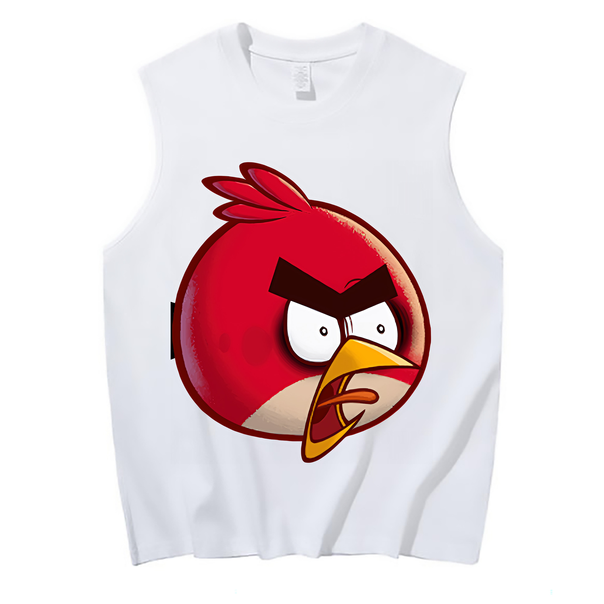 （画像用） Angry Birds アングリーバード コットン100％タンクトップ（フロントプリント）
