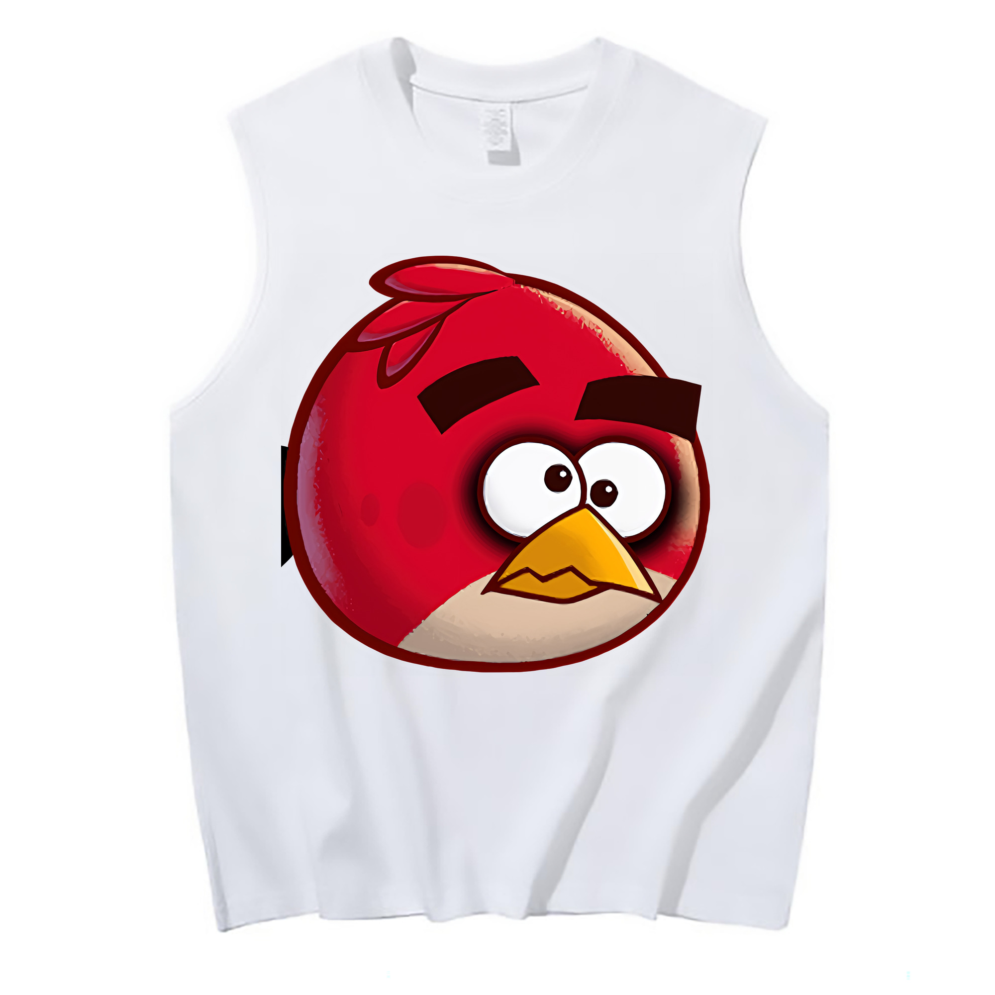 （画像用） Angry Birds アングリーバード コットン100％タンクトップ（フロントプリント）