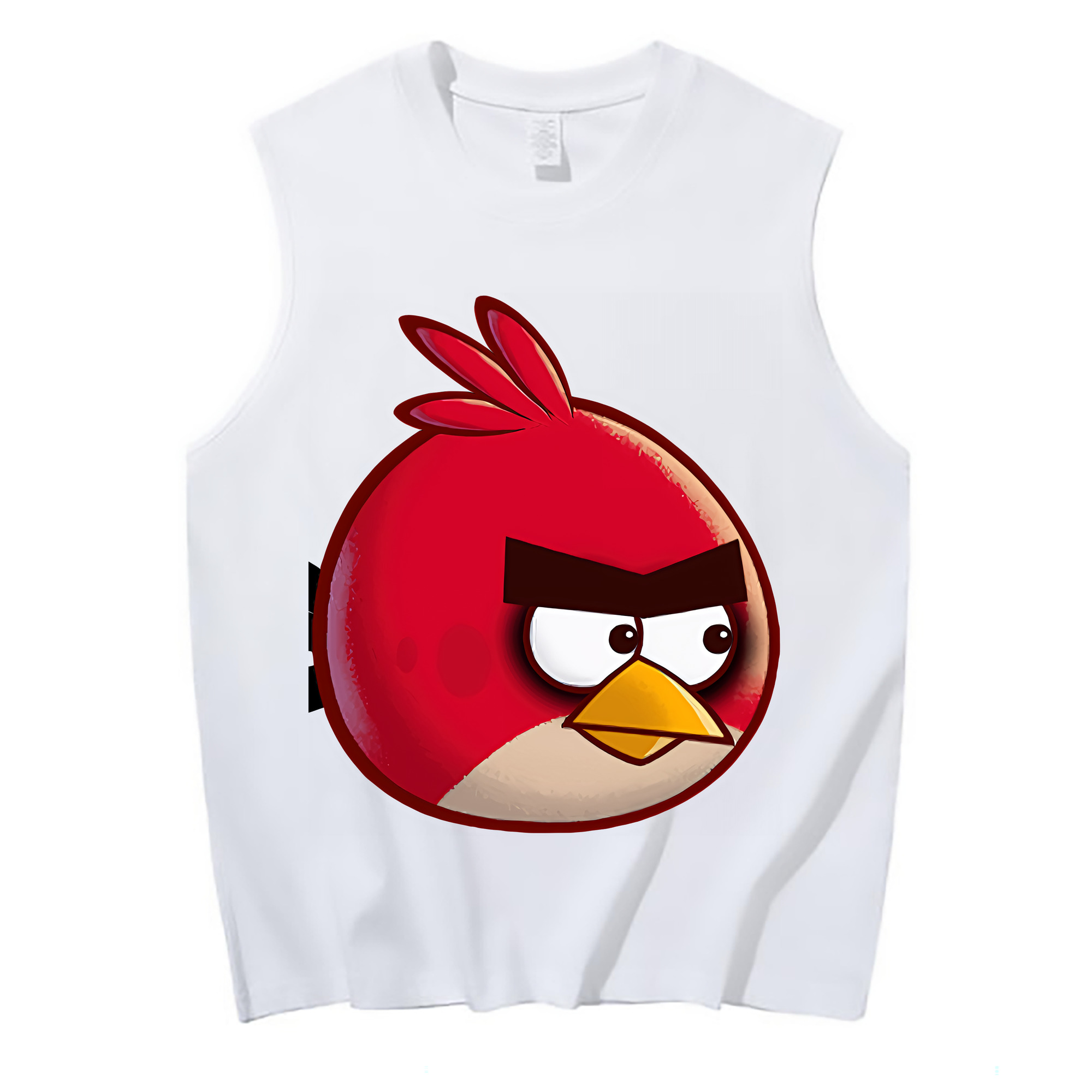 （画像用） Angry Birds アングリーバード コットン100％タンクトップ（フロントプリント）
