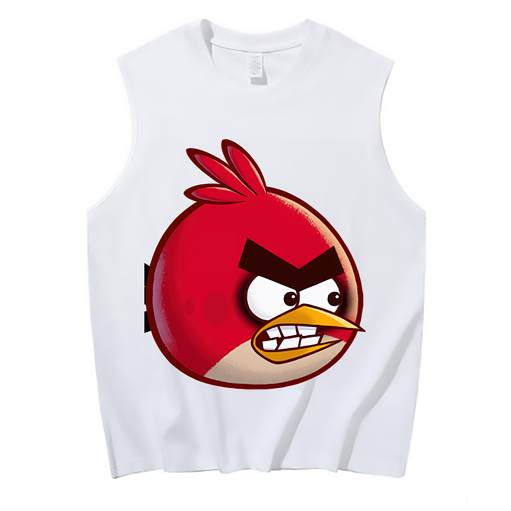 （画像用） Angry Birds アングリーバード コットン100％タンクトップ（フロントプリント）