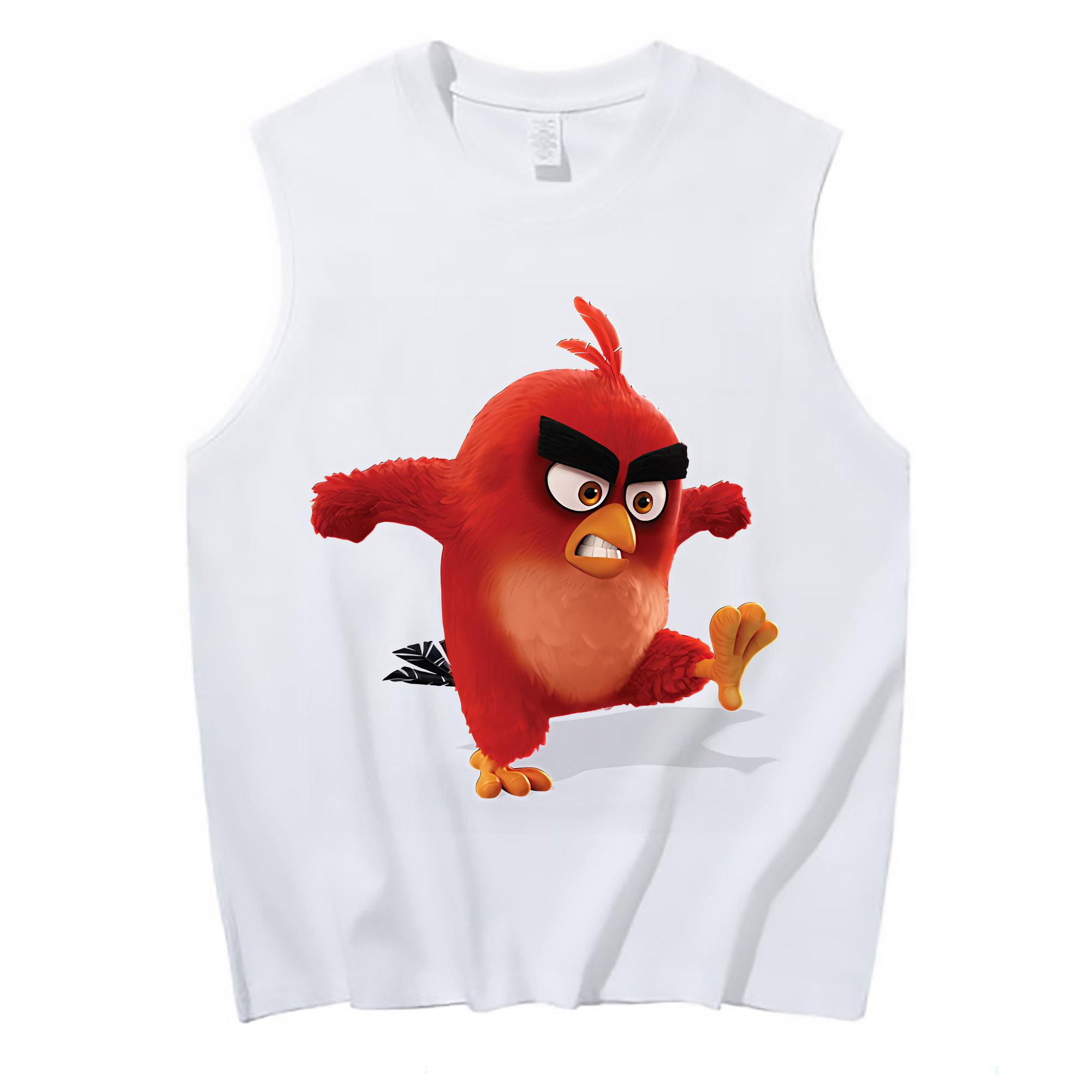（画像用） Angry Birds アングリーバード コットン100％タンクトップ（フロントプリント）