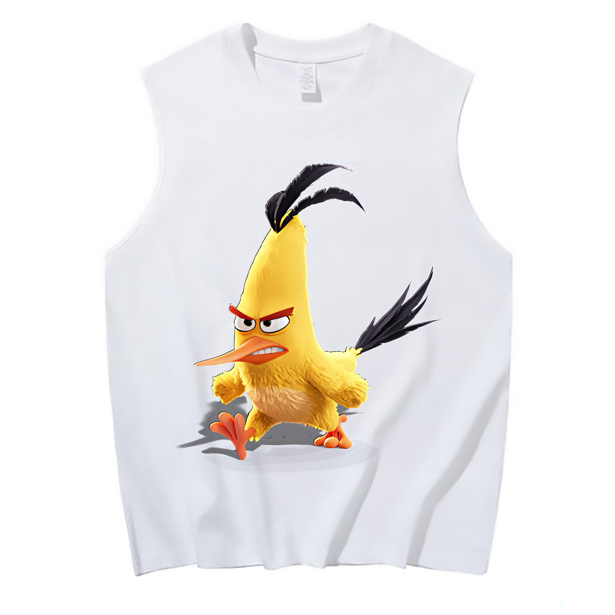 （画像用） Angry Birds アングリーバード コットン100％タンクトップ（フロントプリント）