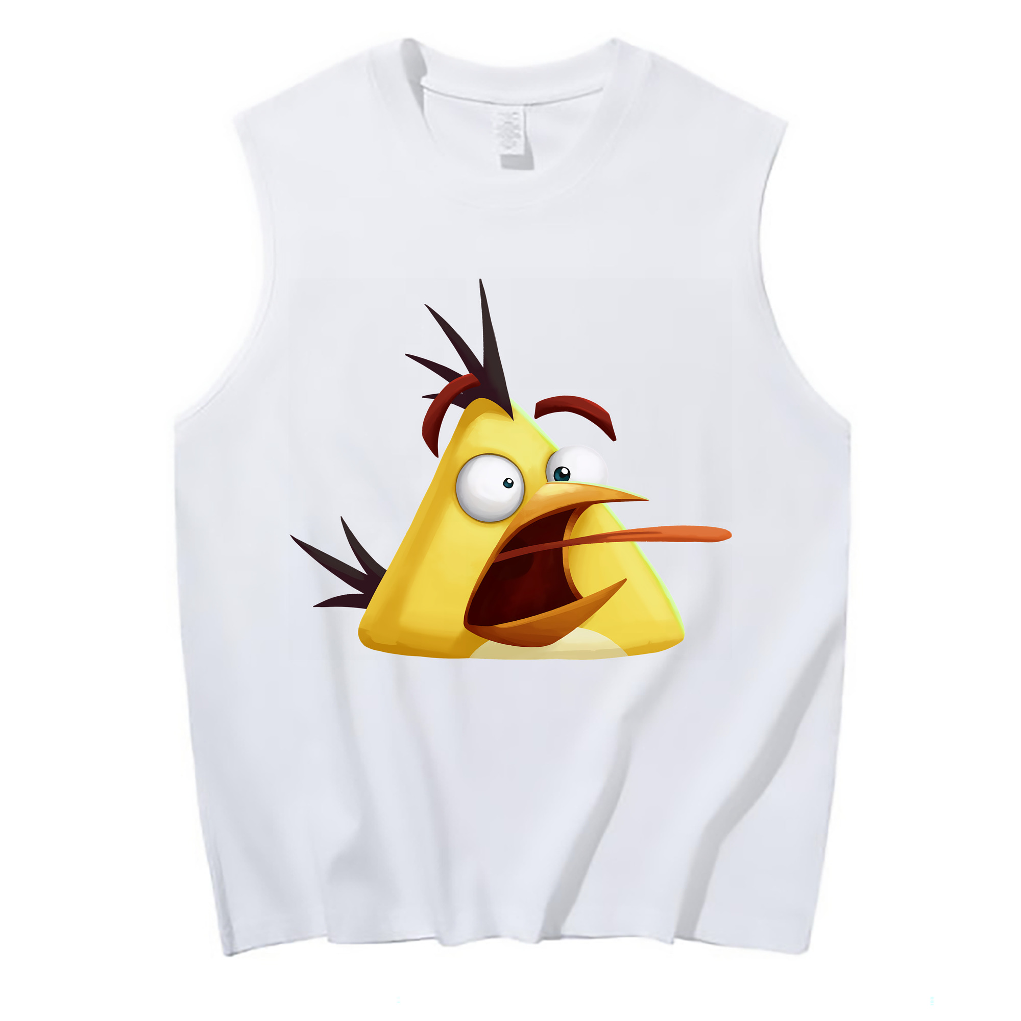 （画像用） Angry Birds アングリーバード コットン100％タンクトップ（フロントプリント）