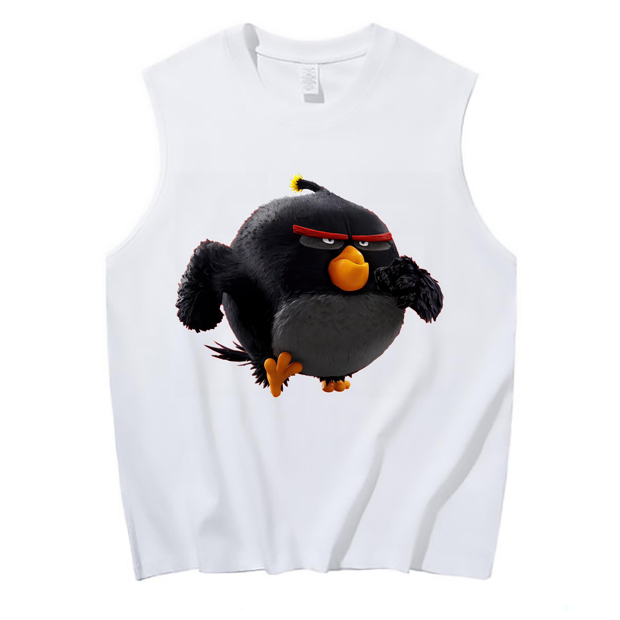 （画像用） Angry Birds アングリーバード コットン100％タンクトップ（フロントプリント）