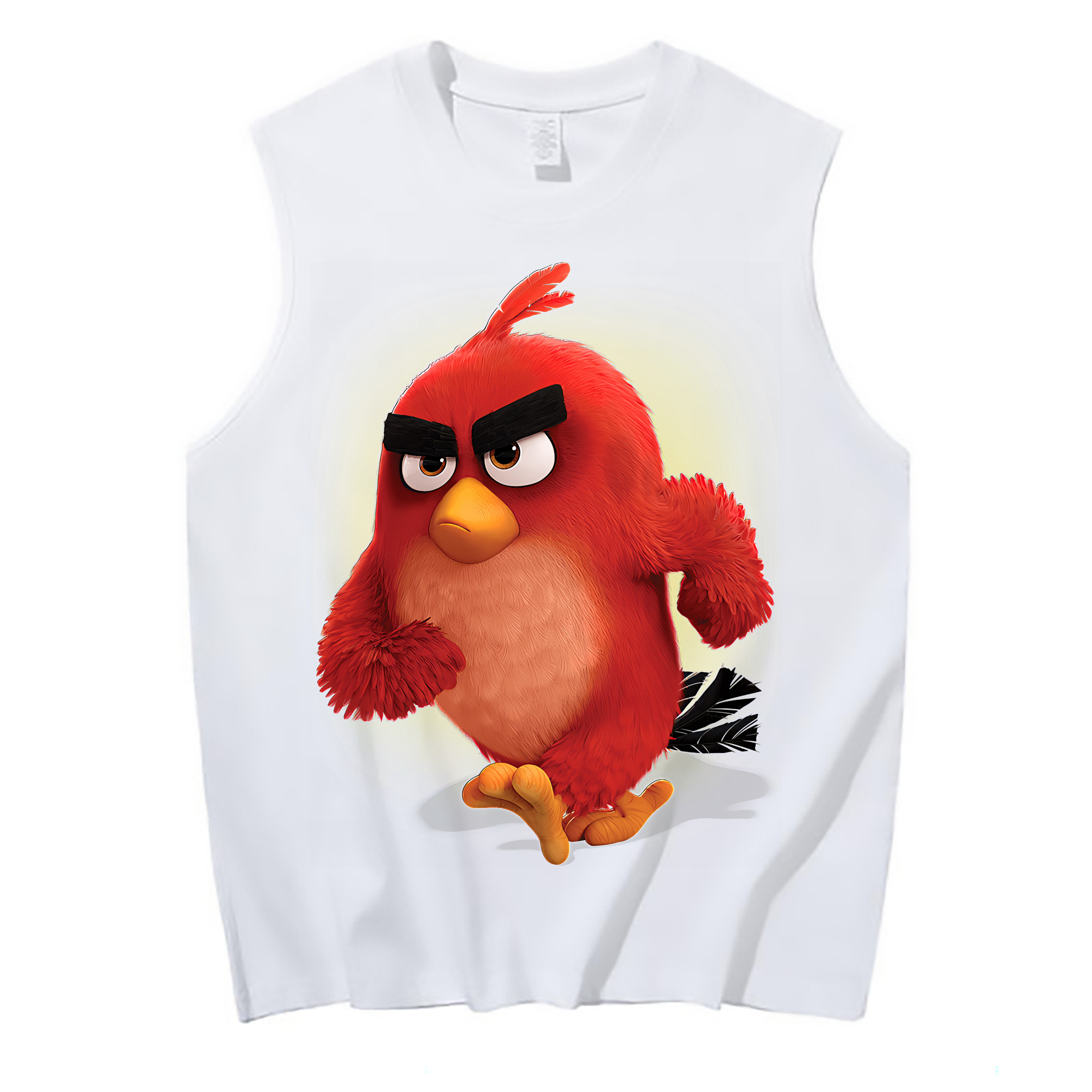（画像用） Angry Birds アングリーバード コットン100％タンクトップ（フロントプリント）