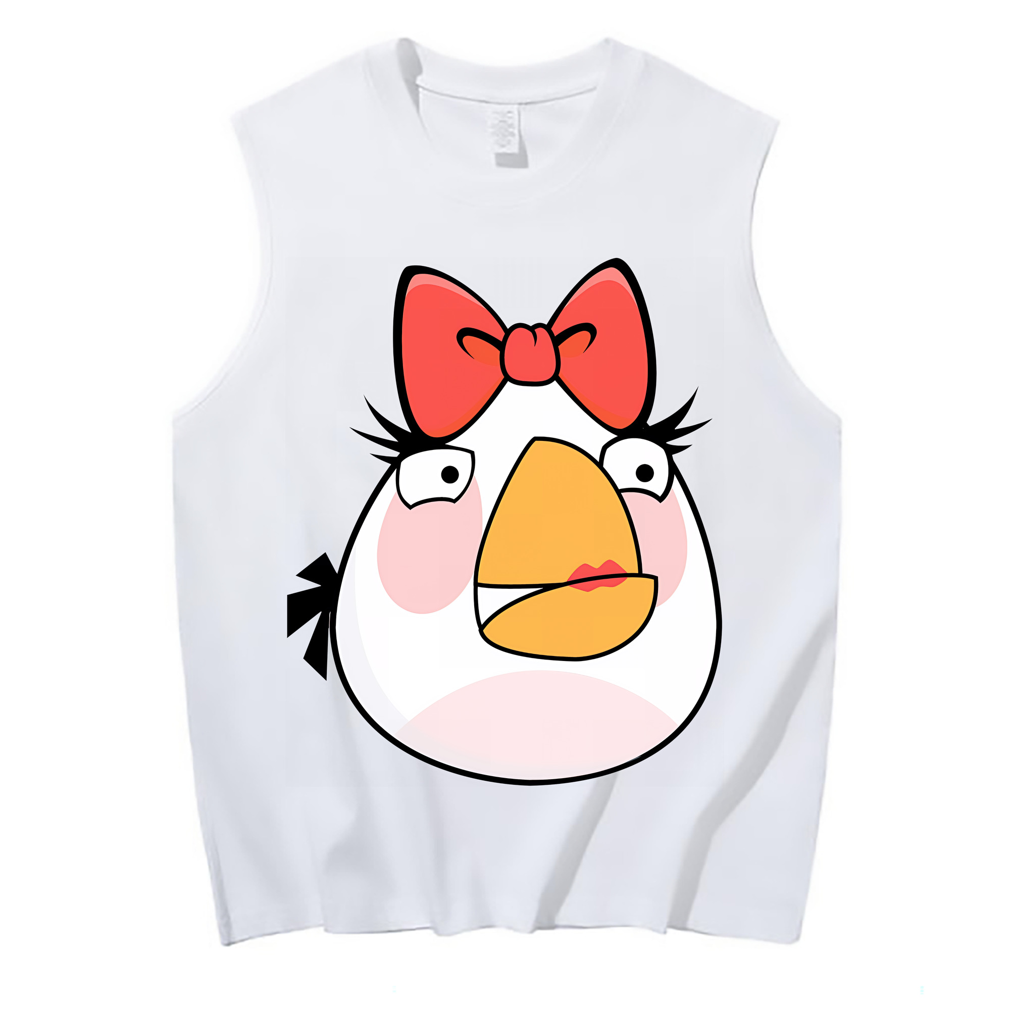 （画像用） Angry Birds アングリーバード コットン100％タンクトップ（フロントプリント）