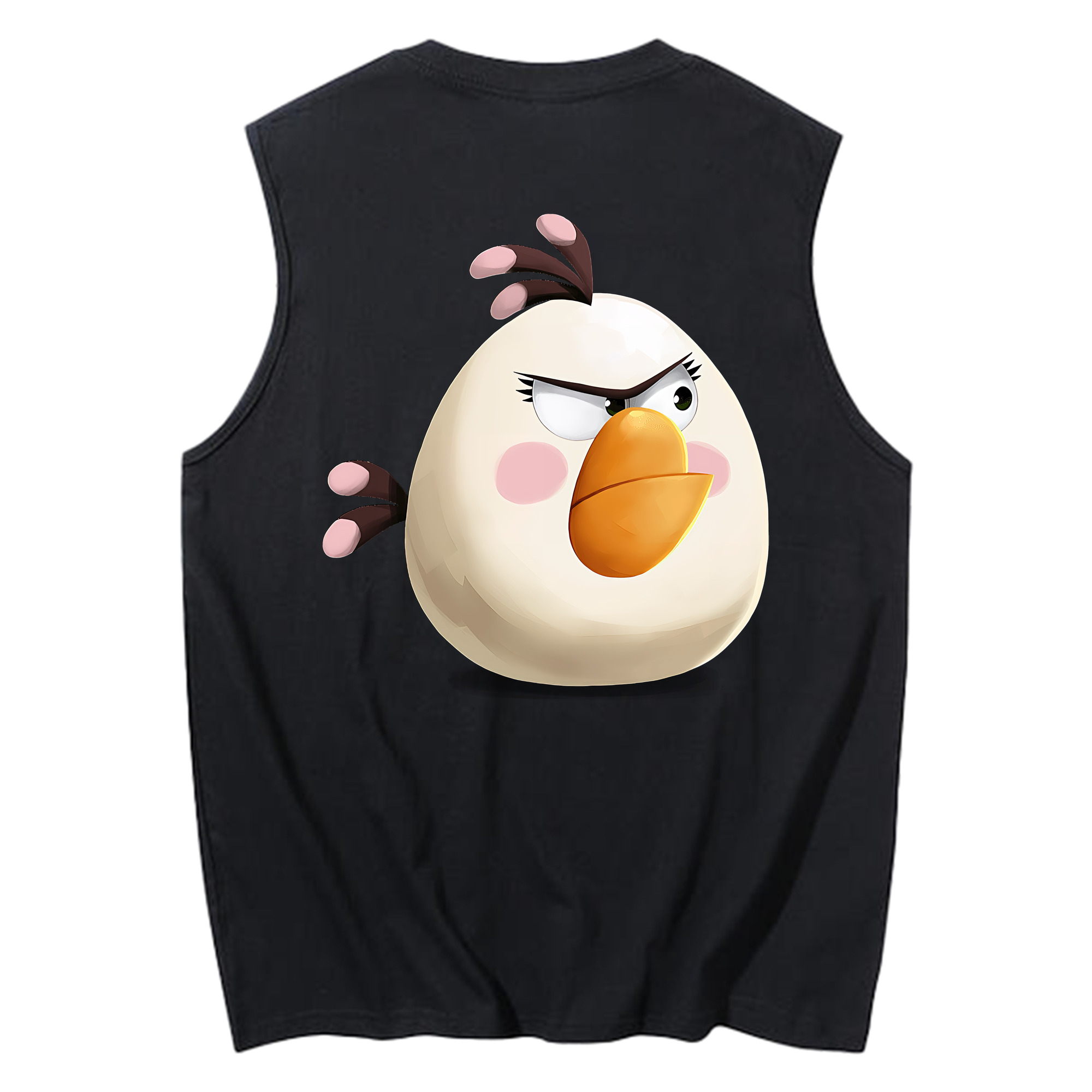 （画像用） Angry Birds アングリーバード コットン100％タンクトップ（背面プリント）