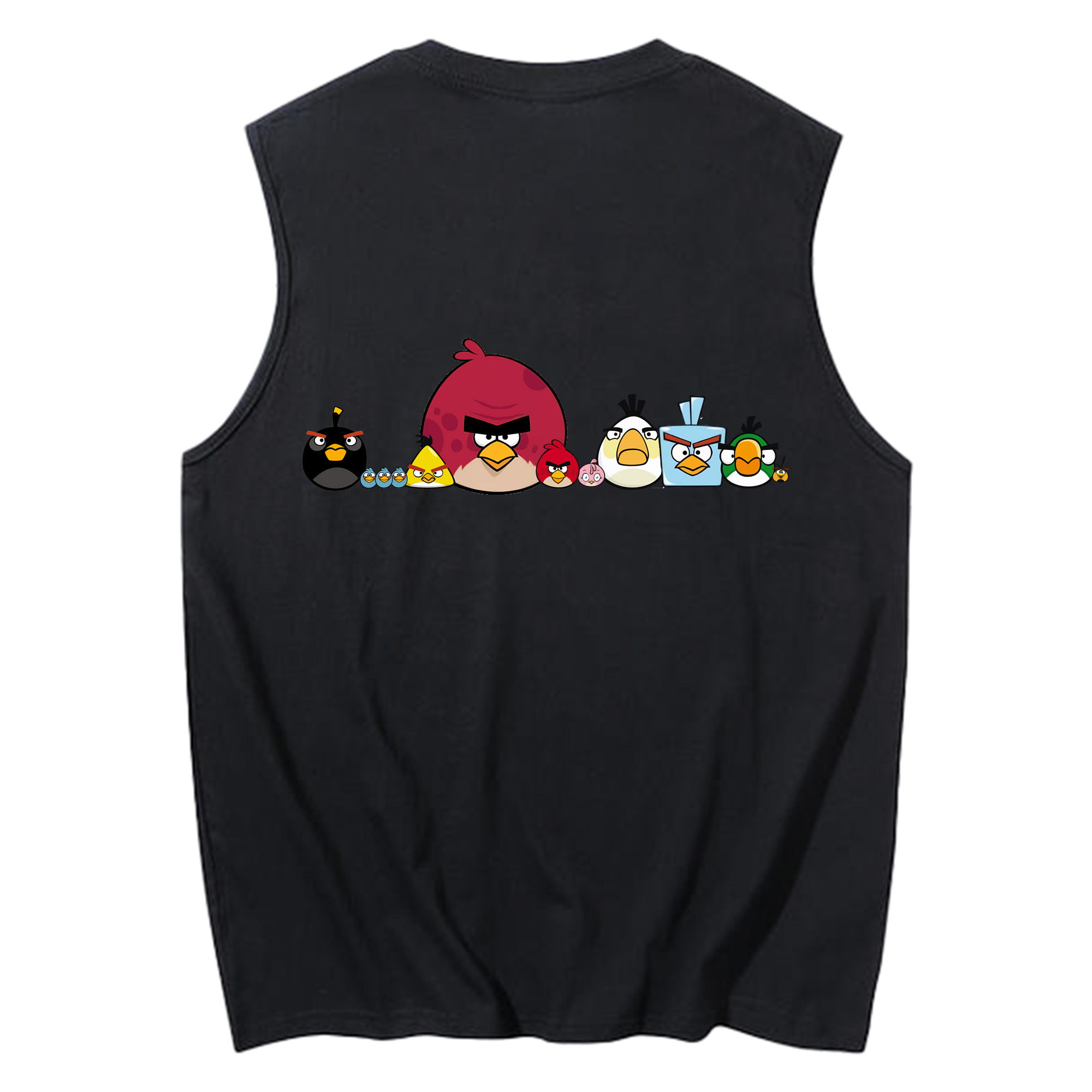 （画像用） Angry Birds アングリーバード コットン100％タンクトップ（背面プリント）