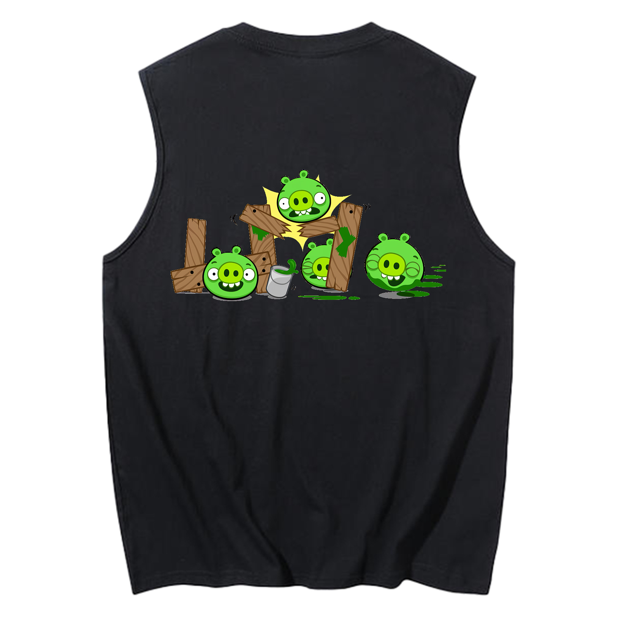 （画像用） Angry Birds アングリーバード コットン100％タンクトップ（背面プリント）