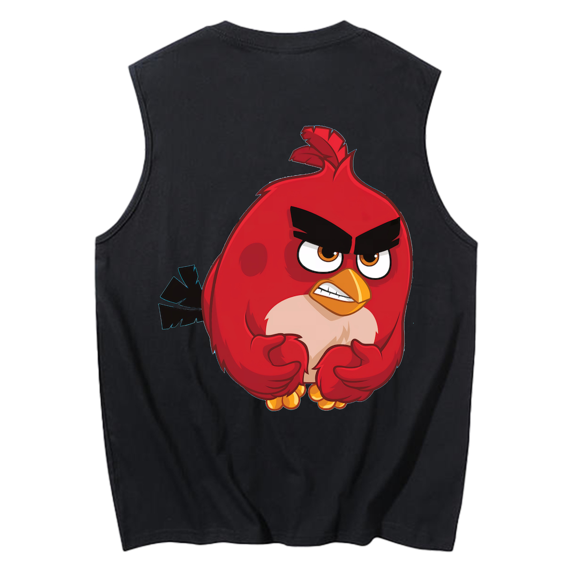 （画像用） Angry Birds アングリーバード コットン100％タンクトップ（背面プリント）