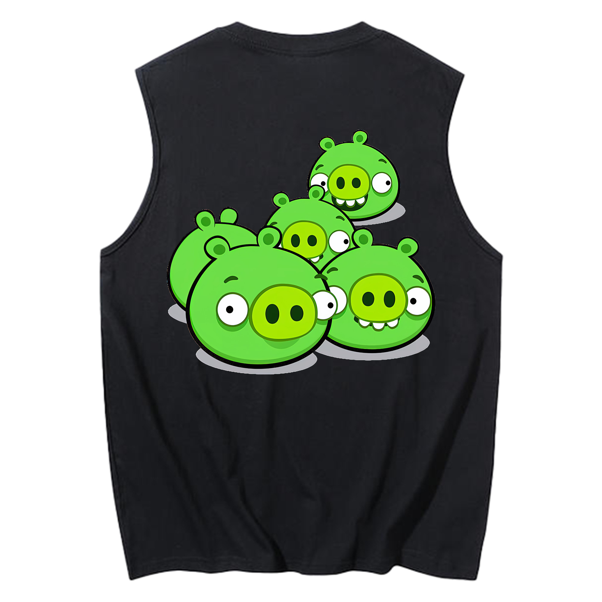 （画像用） Angry Birds アングリーバード コットン100％タンクトップ（背面プリント）