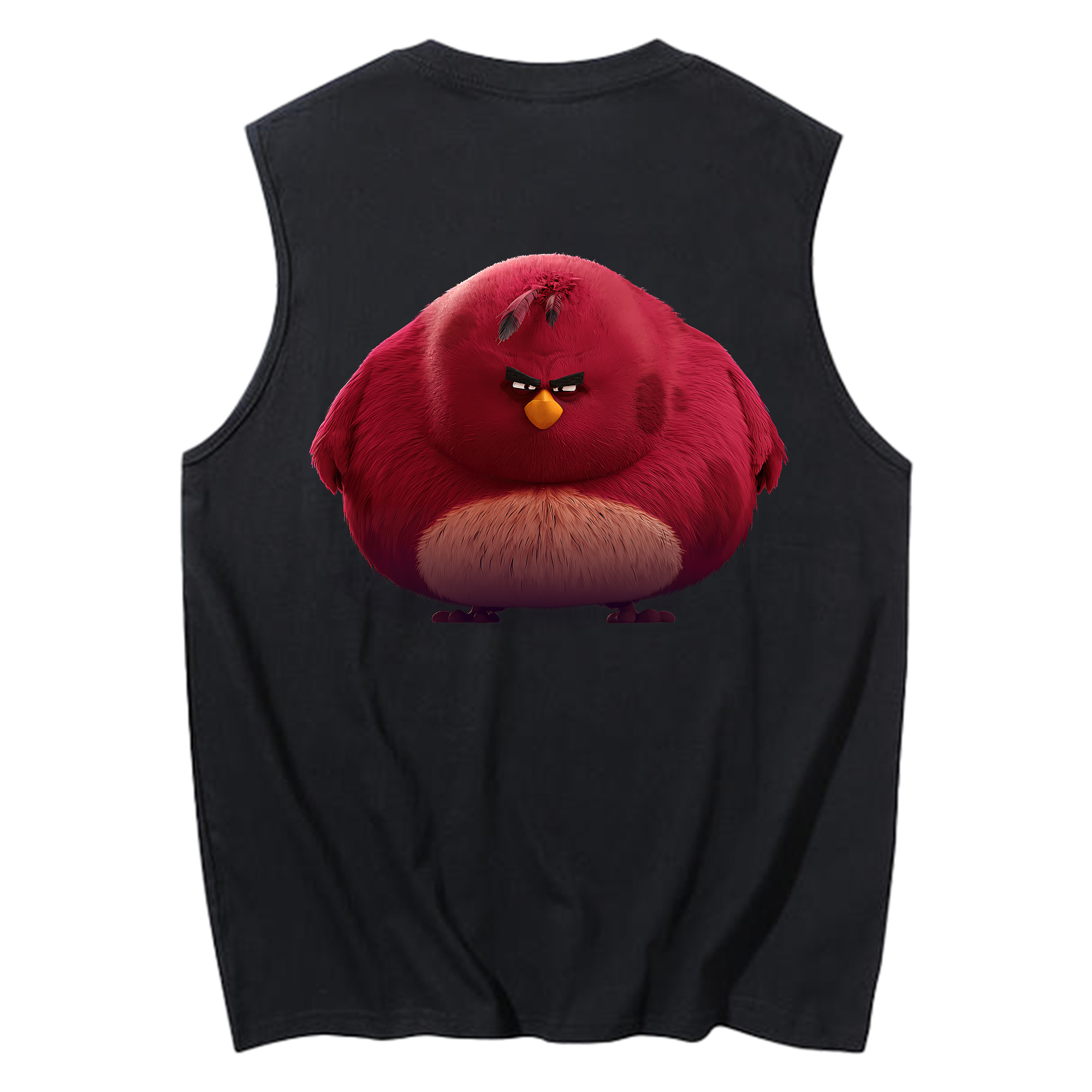 （画像用） Angry Birds アングリーバード コットン100％タンクトップ（背面プリント）
